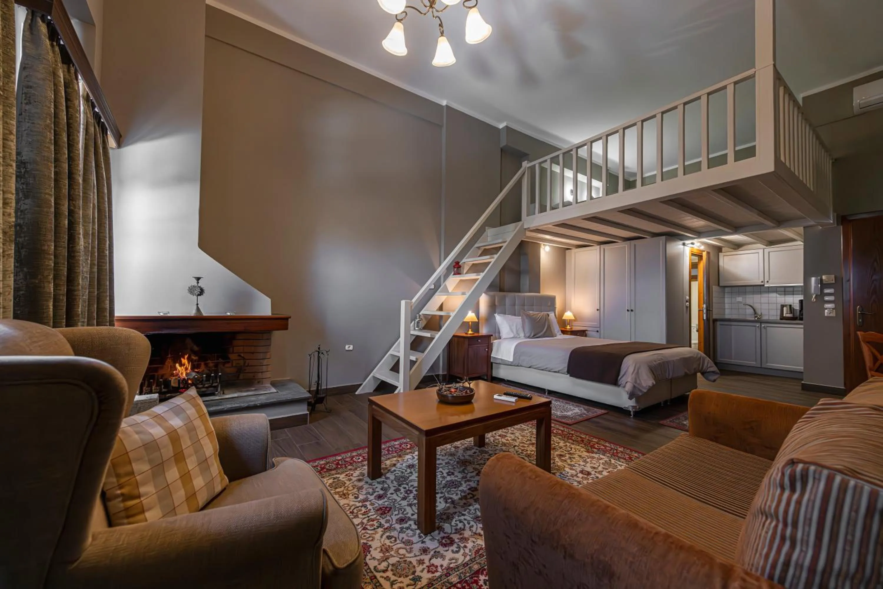 Living room in Ef Zin Hotel Arachova