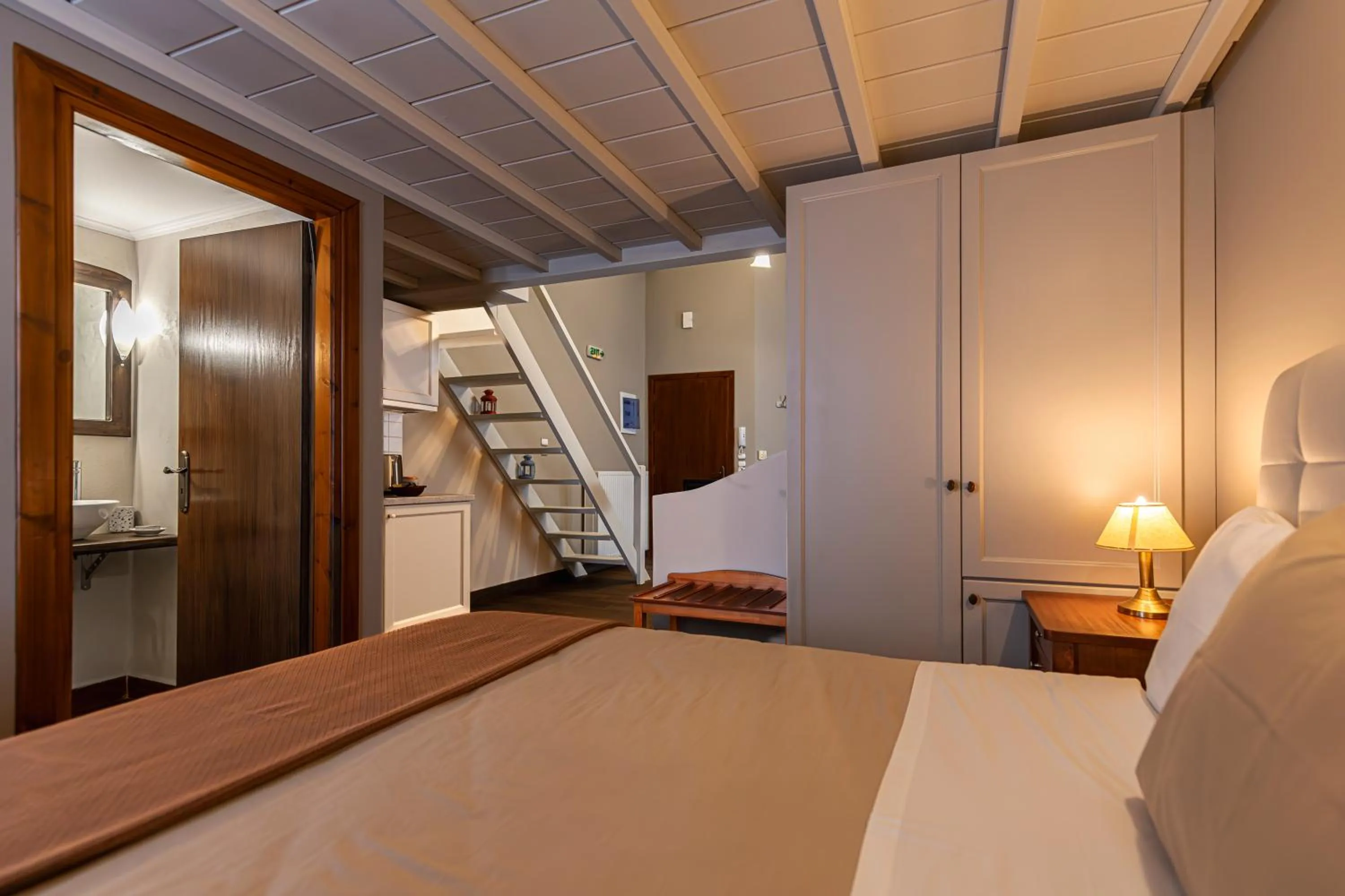 Bed in Ef Zin Hotel Arachova