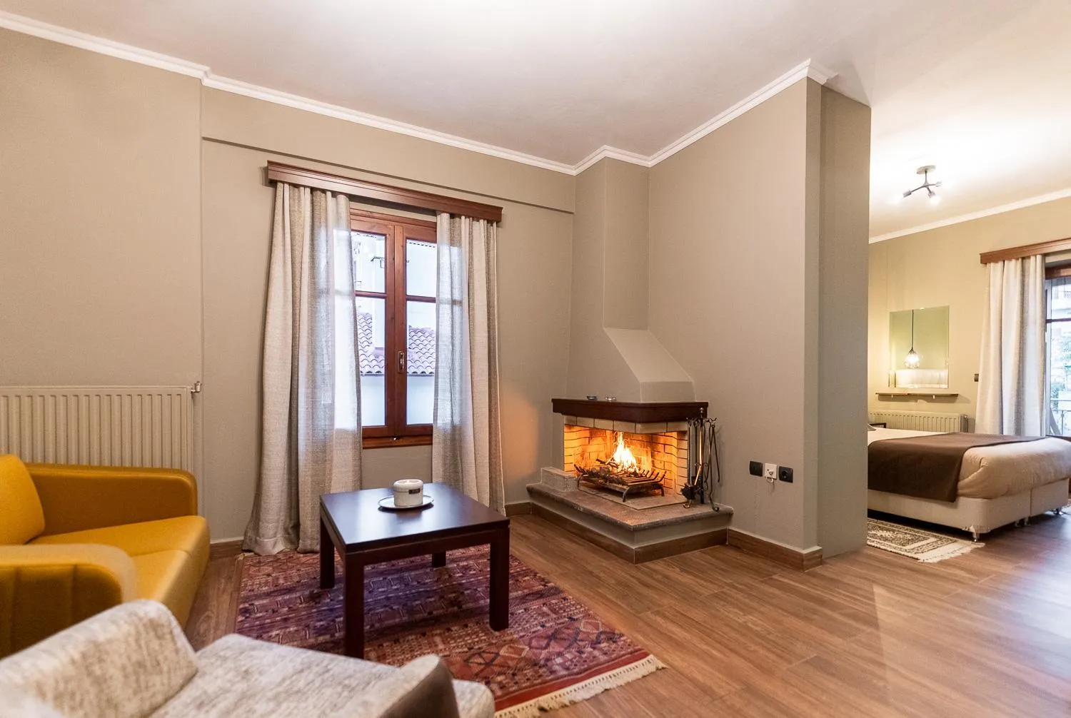 Bed in Ef Zin Hotel Arachova