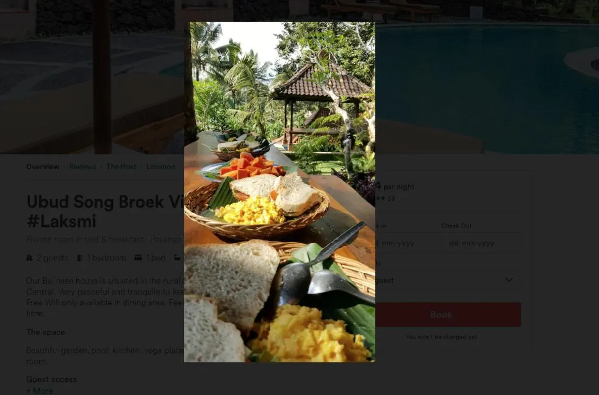 Breakfast in Song Broek Bali