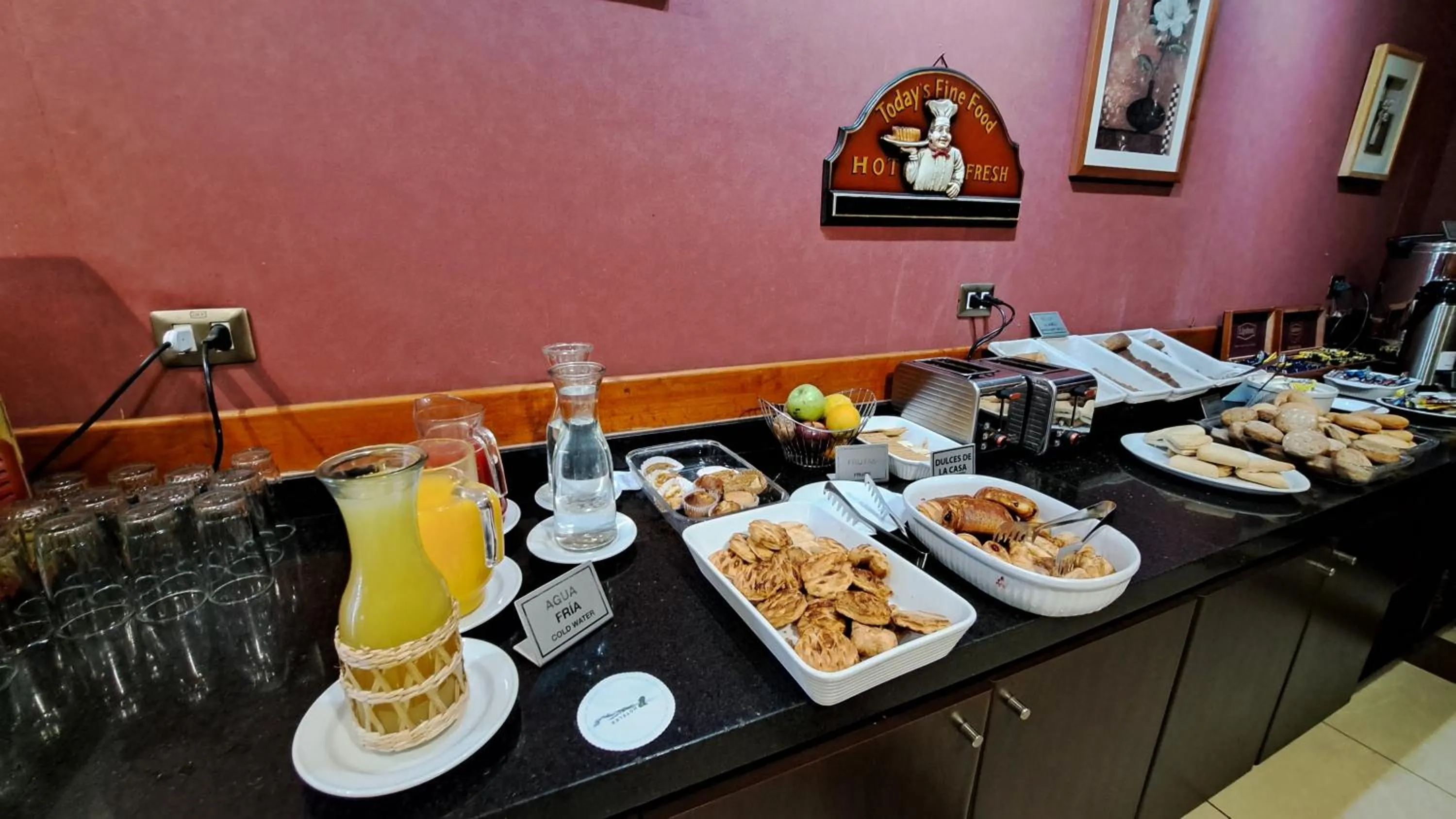 Buffet breakfast in Hotel Diego de Almagro Copiapo
