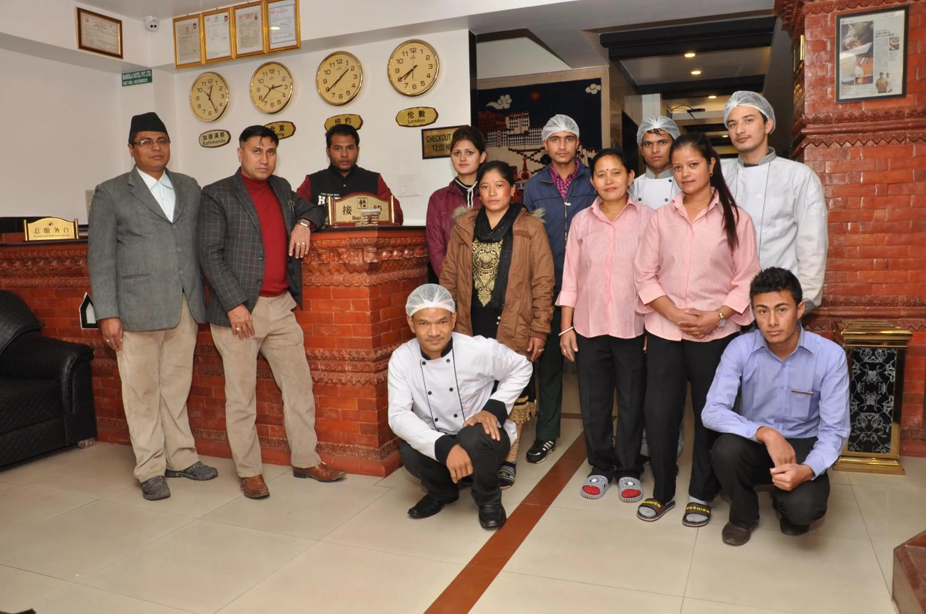 Staff in Mandala Hotel Kathmandu
