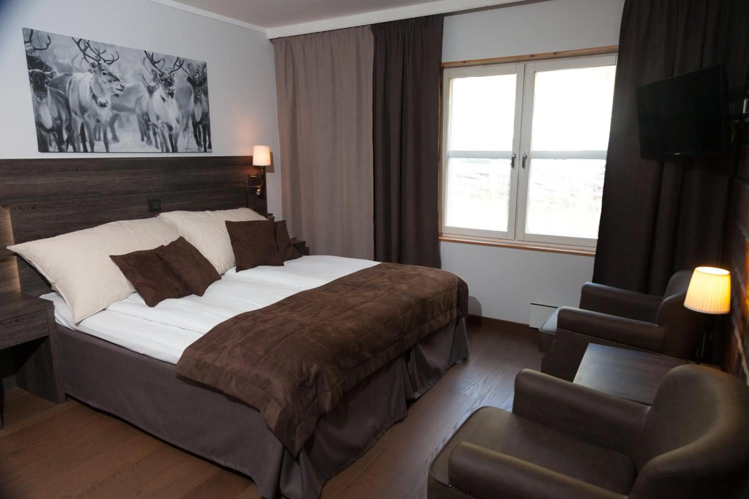 Bed in Eriksgårdens Fjällhotell