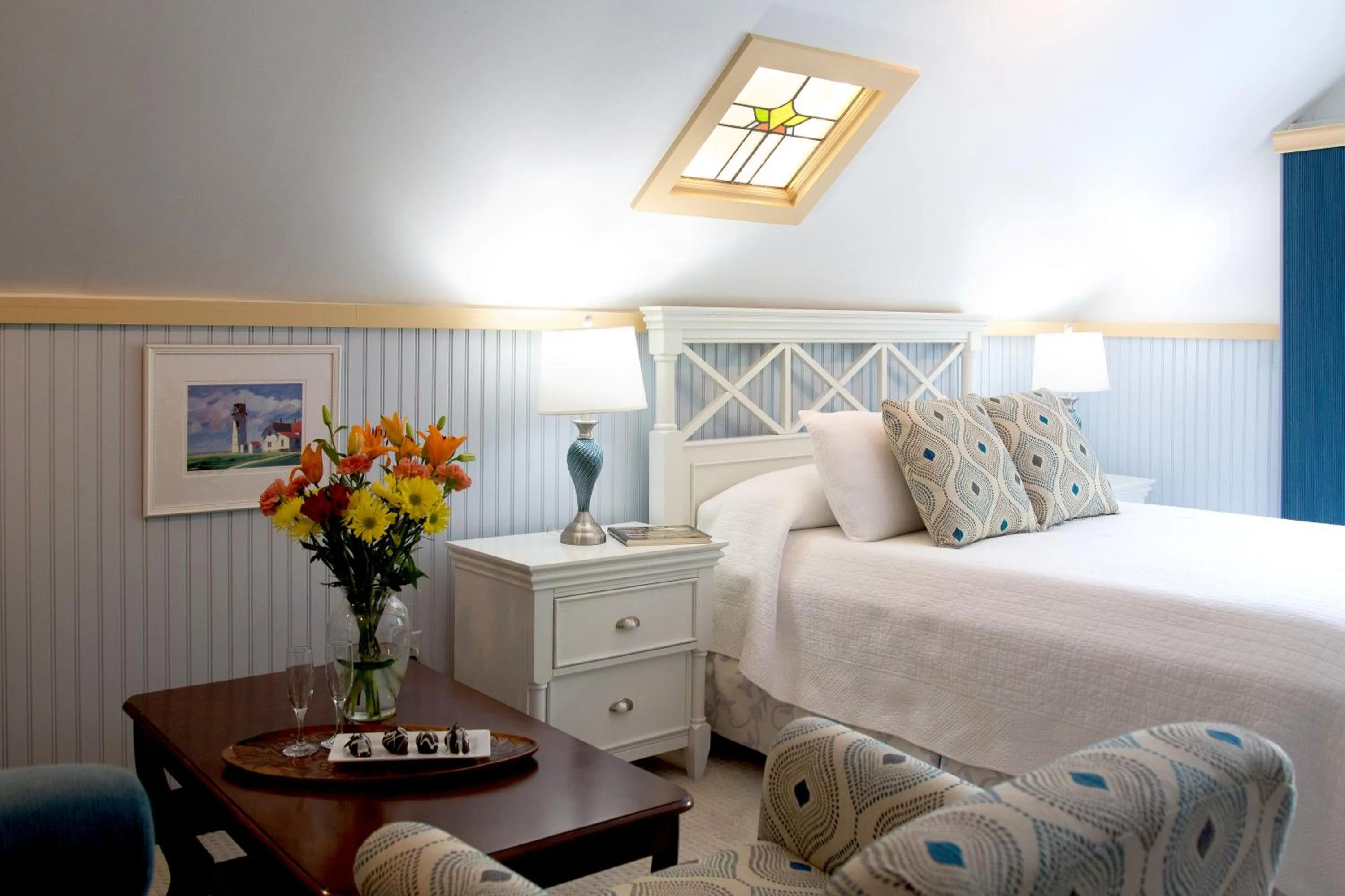 Bed in Queen Anne Inn