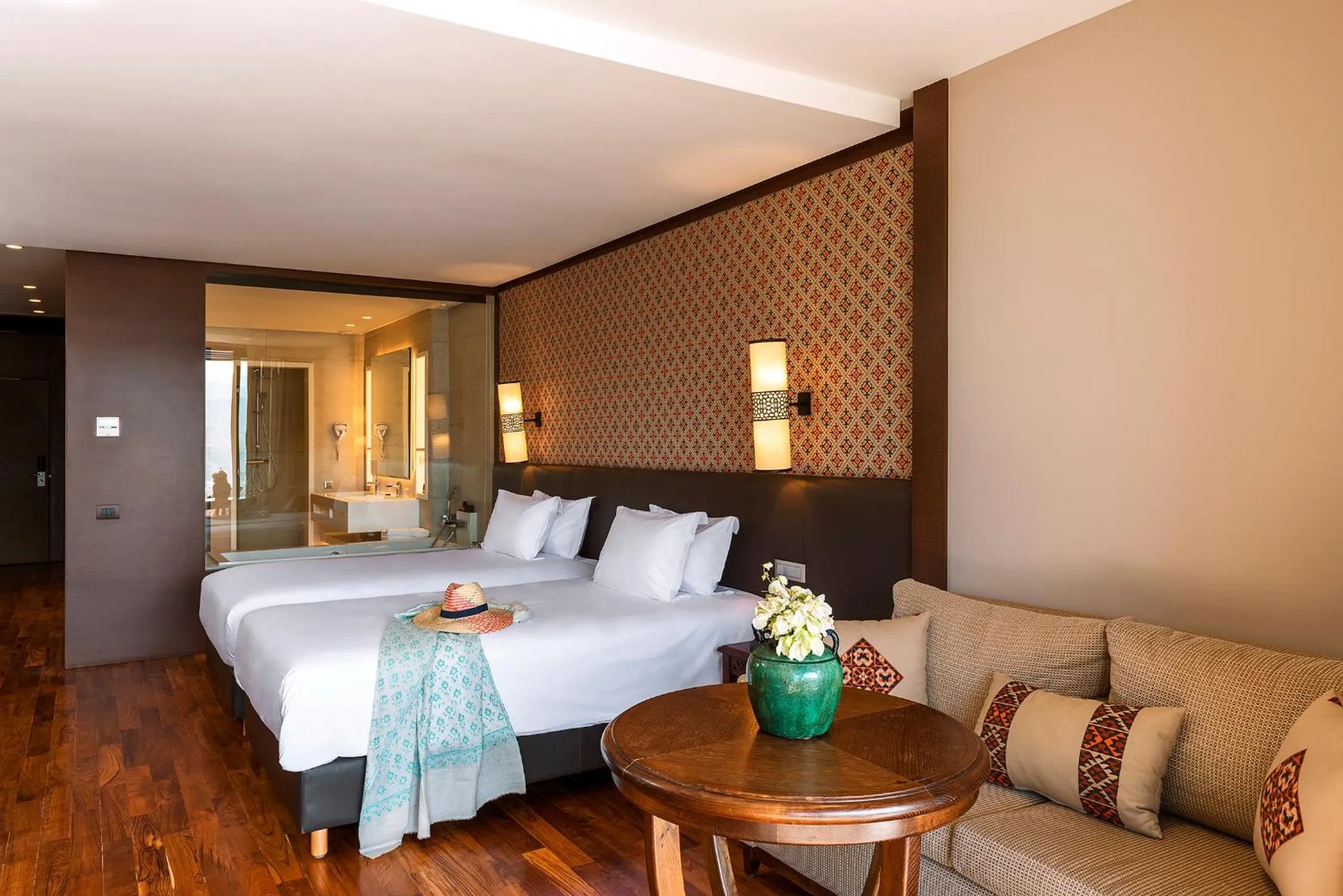 Bathroom, Bed in Widiane Resort