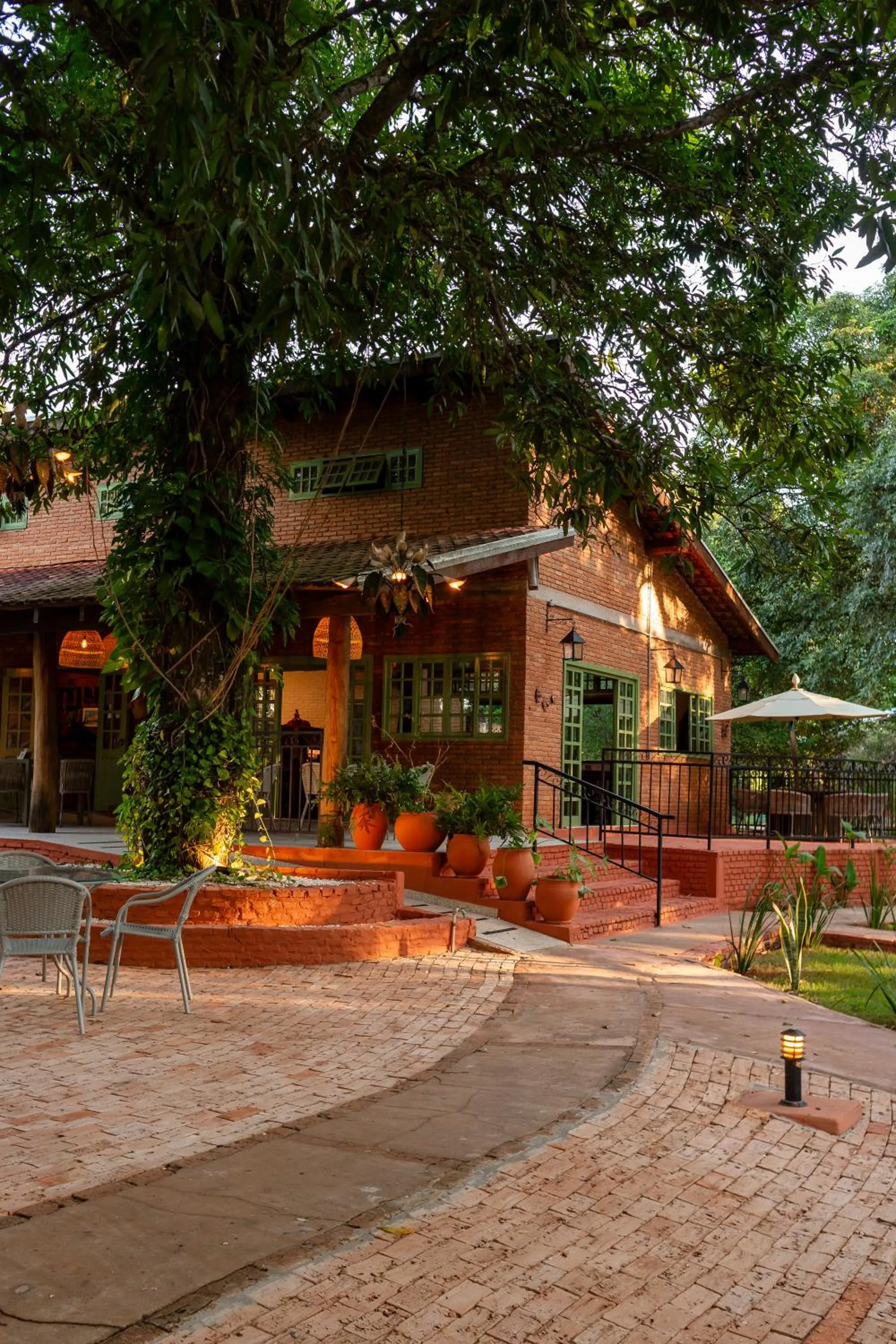 Garden view in Pousada Olho D'Água