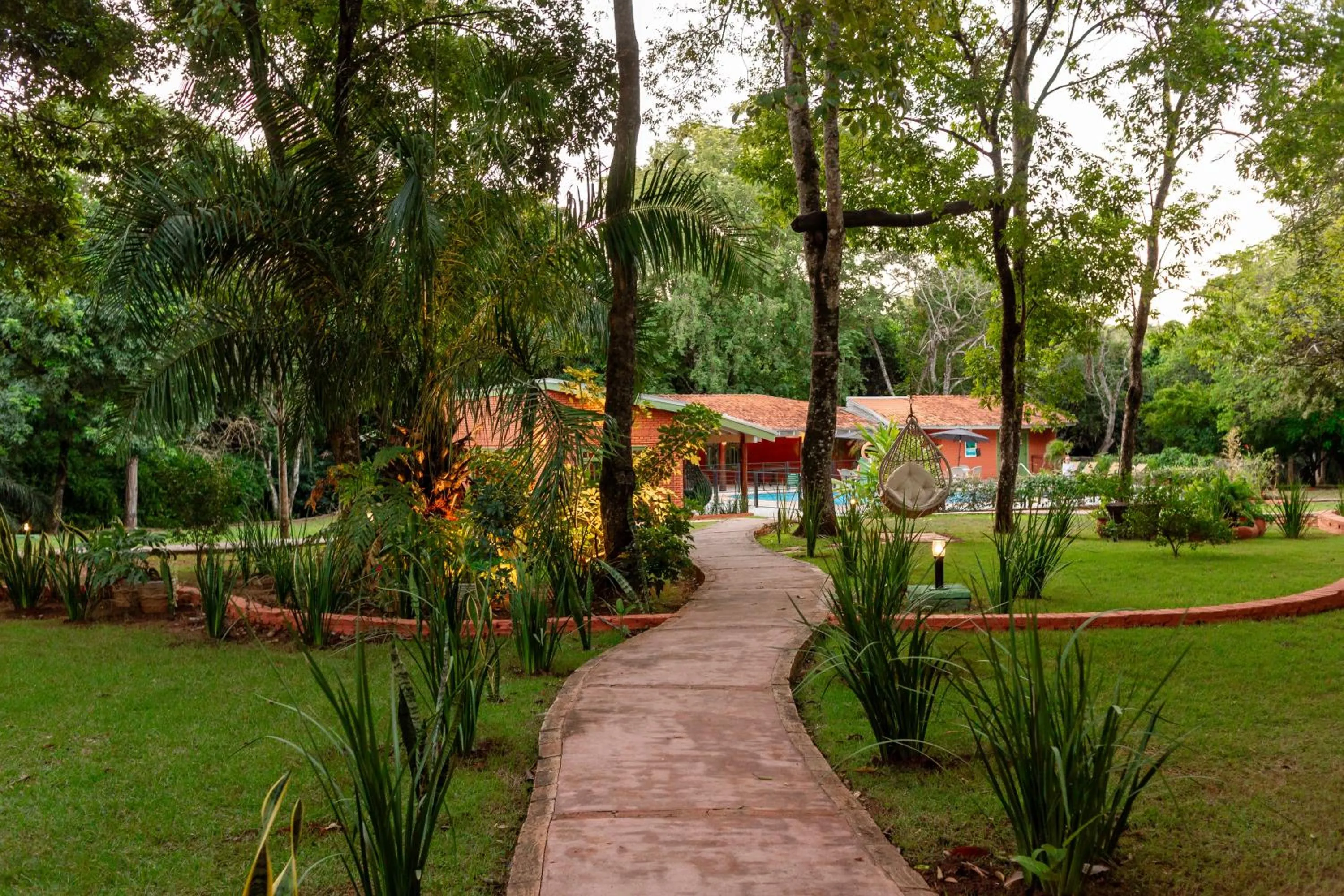 Garden view in Pousada Olho D'Água
