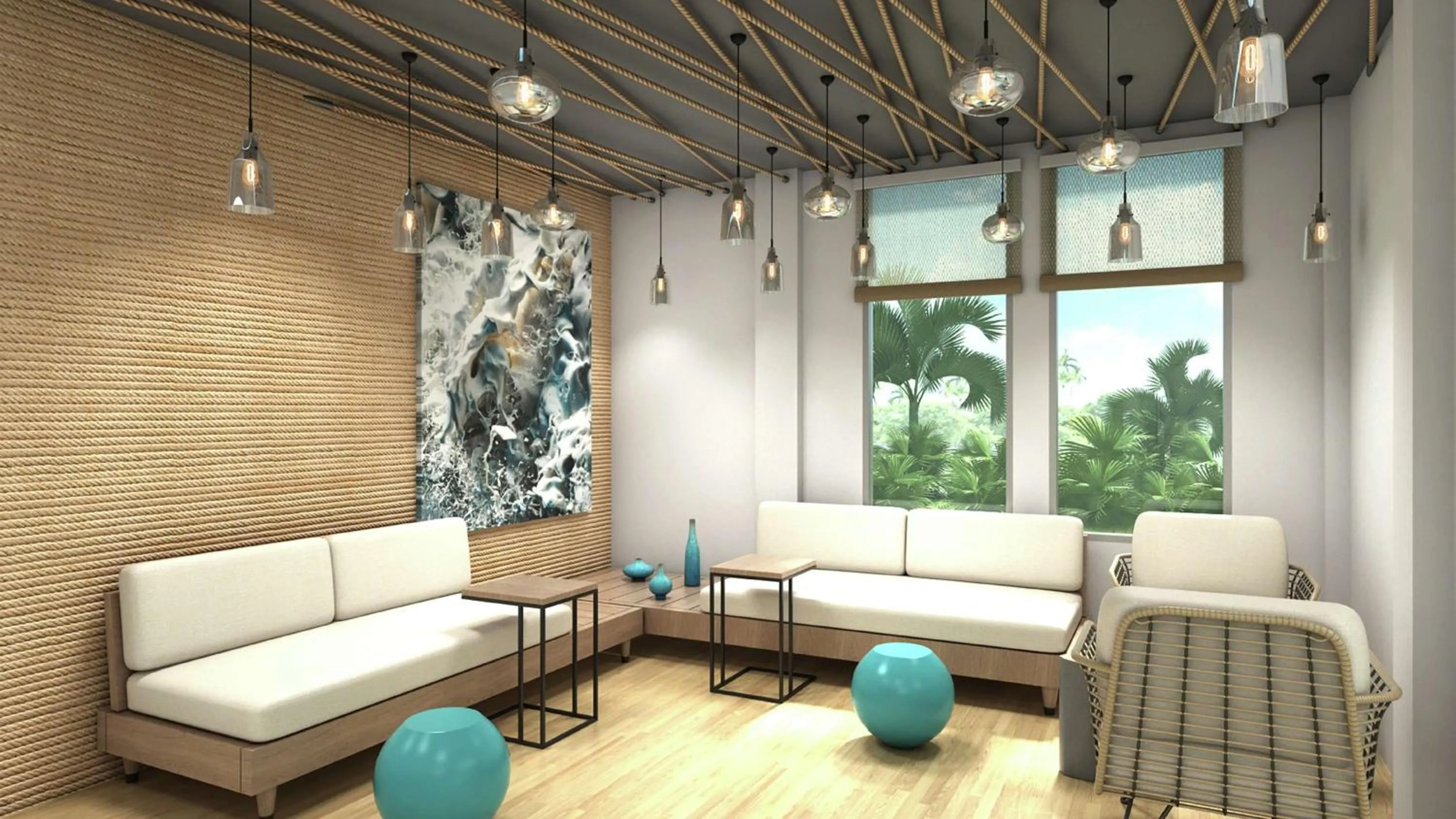 Lobby or reception, Seating Area in RUSHHH Daytona Beach, Tapestry Collection by Hilton