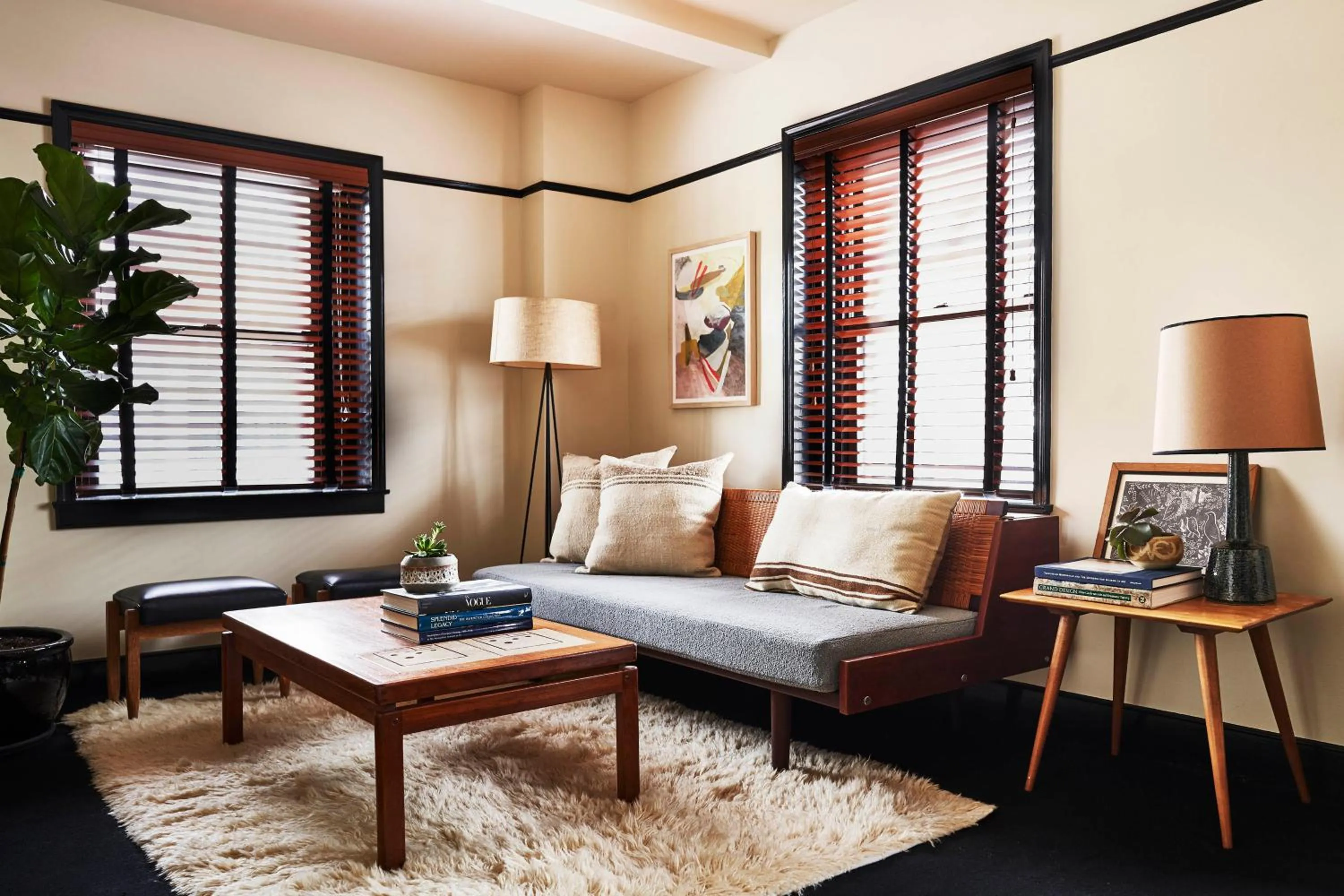 Living room in Freehand New York