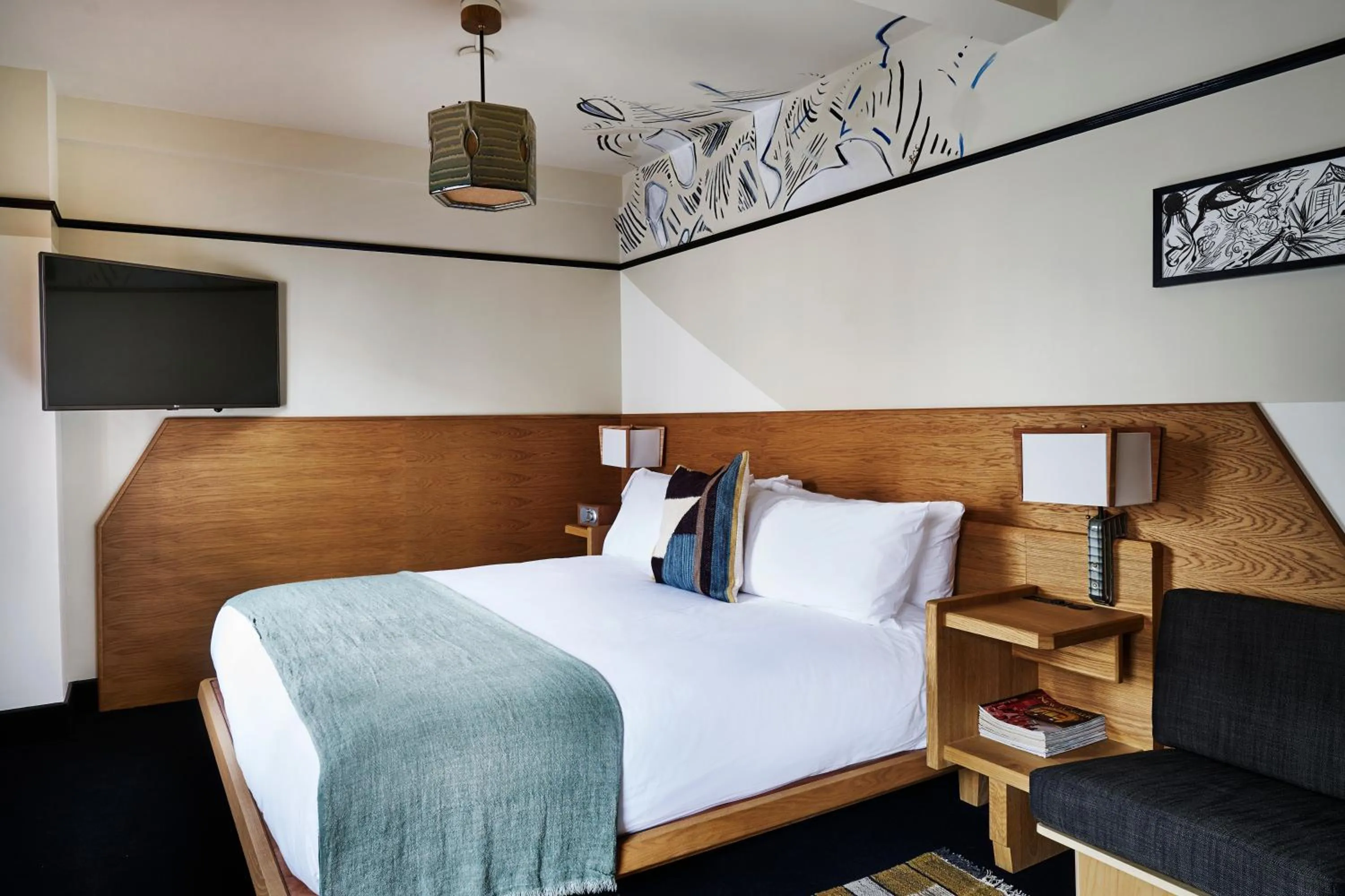 Bedroom, Bed in Freehand New York