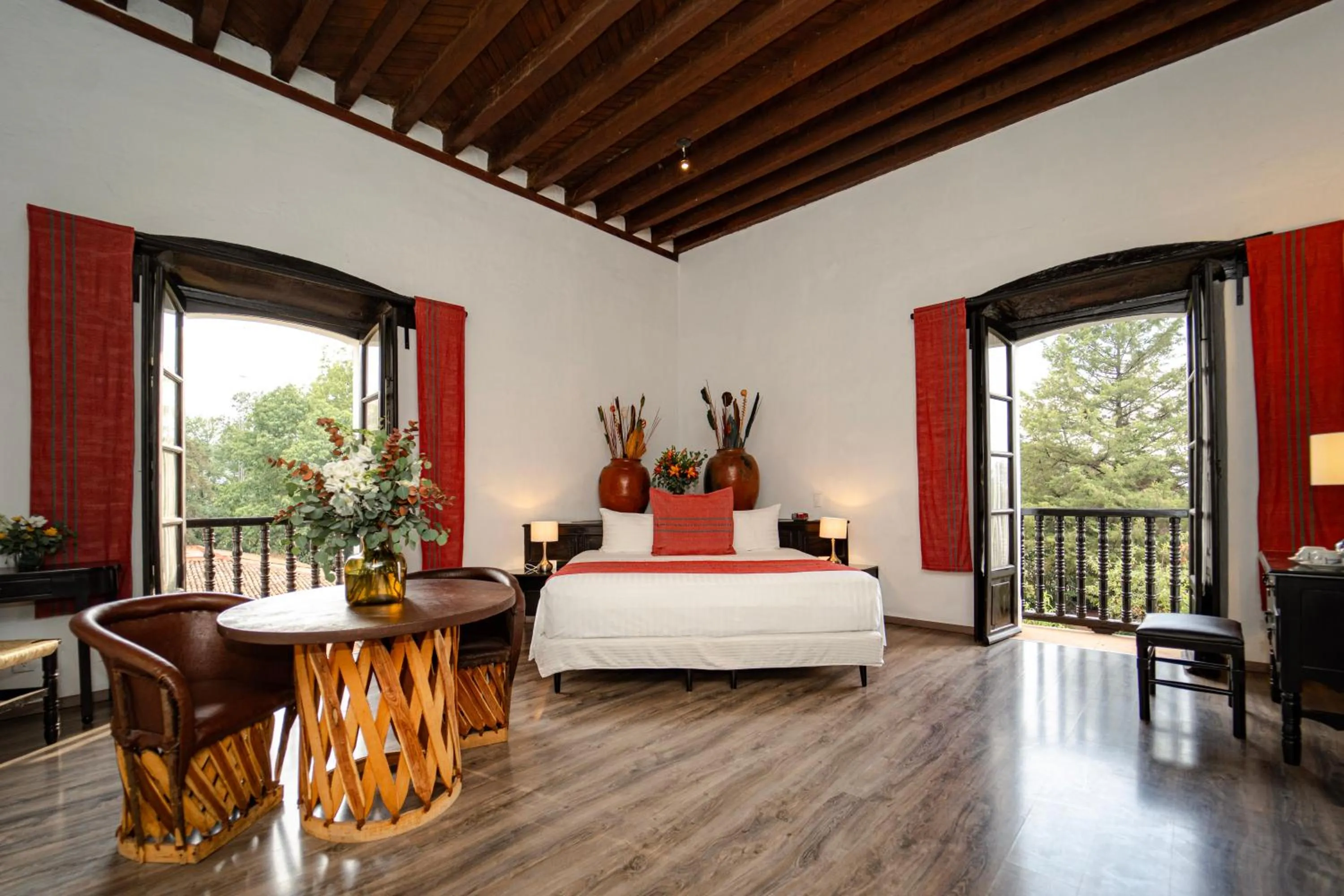 Balcony/Terrace, Bed in Best Western Plus Posada de Don Vasco