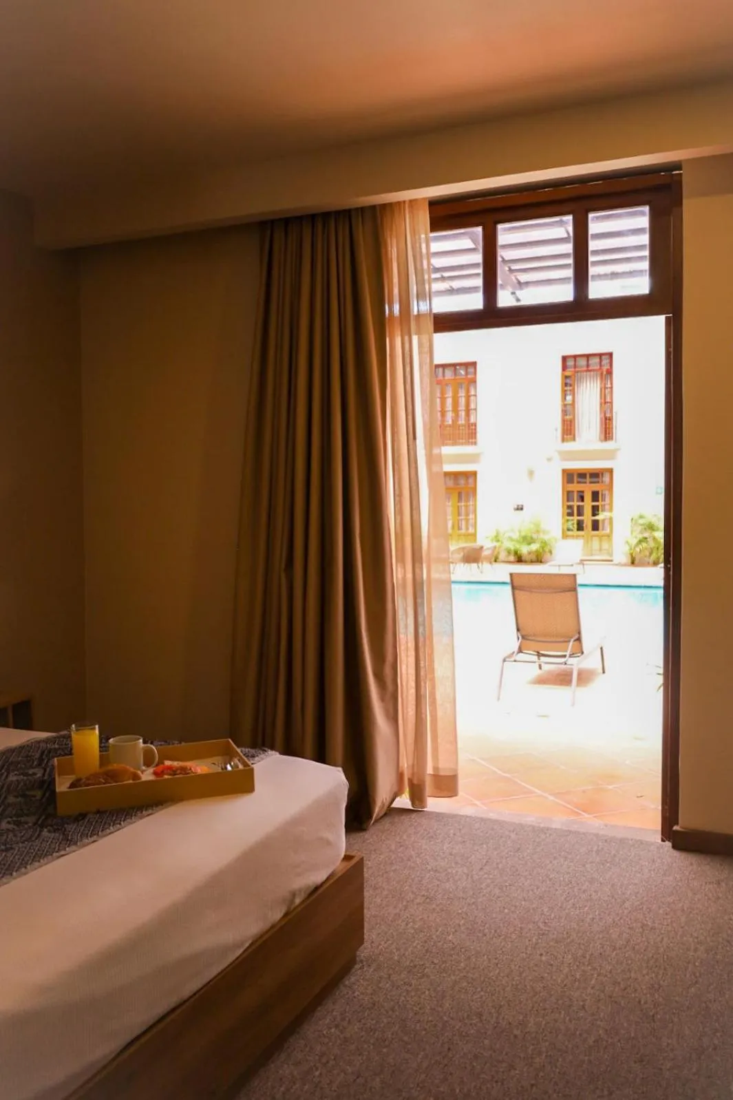 Bed in Hotel San Francisco Tlaxcala