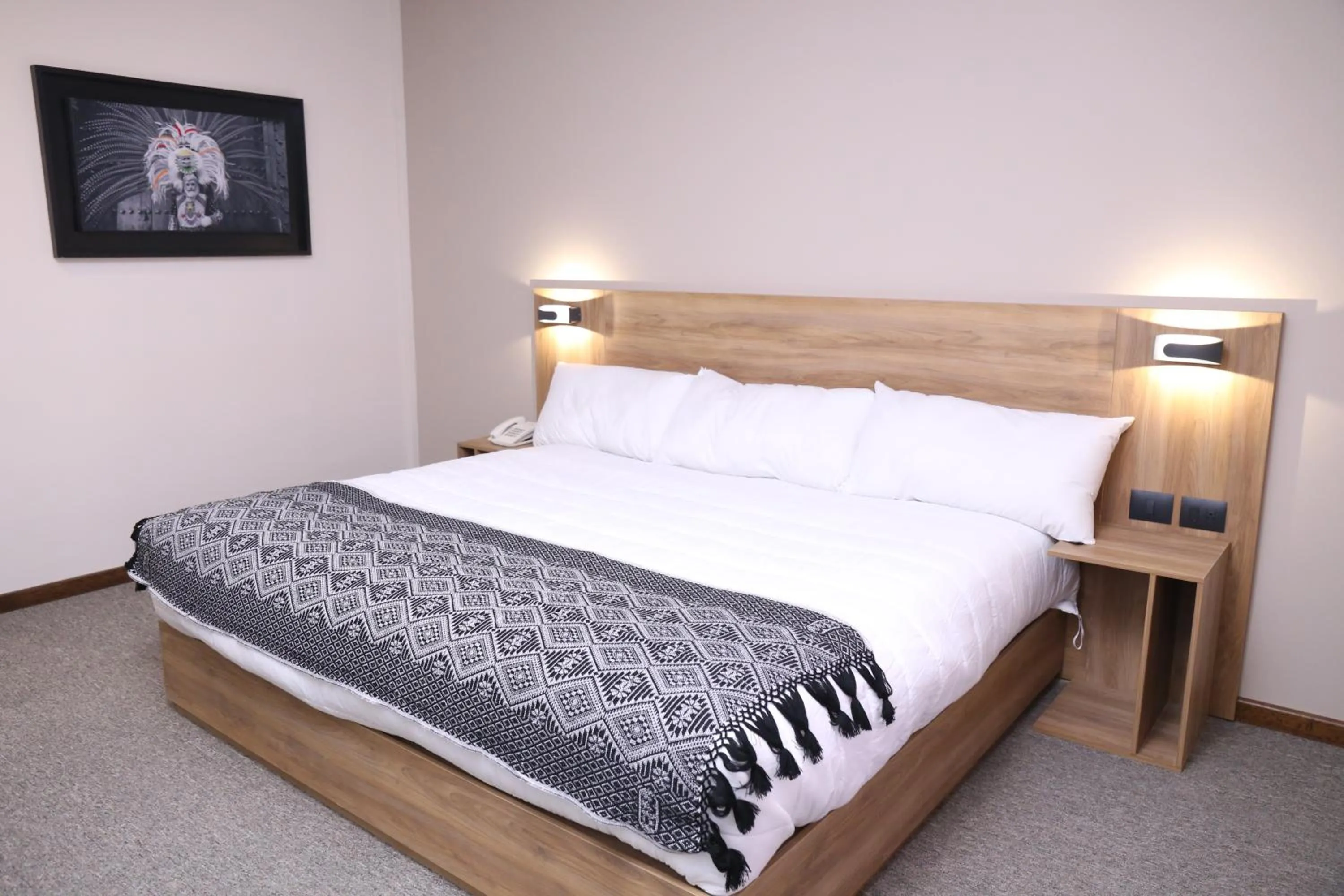 Bed in Hotel San Francisco Tlaxcala