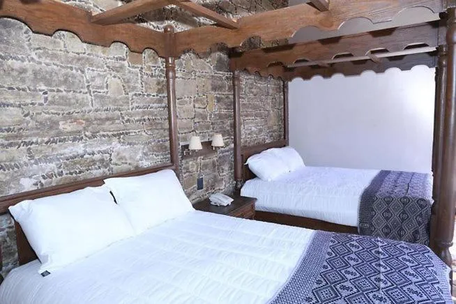 Bed in Hotel San Francisco Tlaxcala