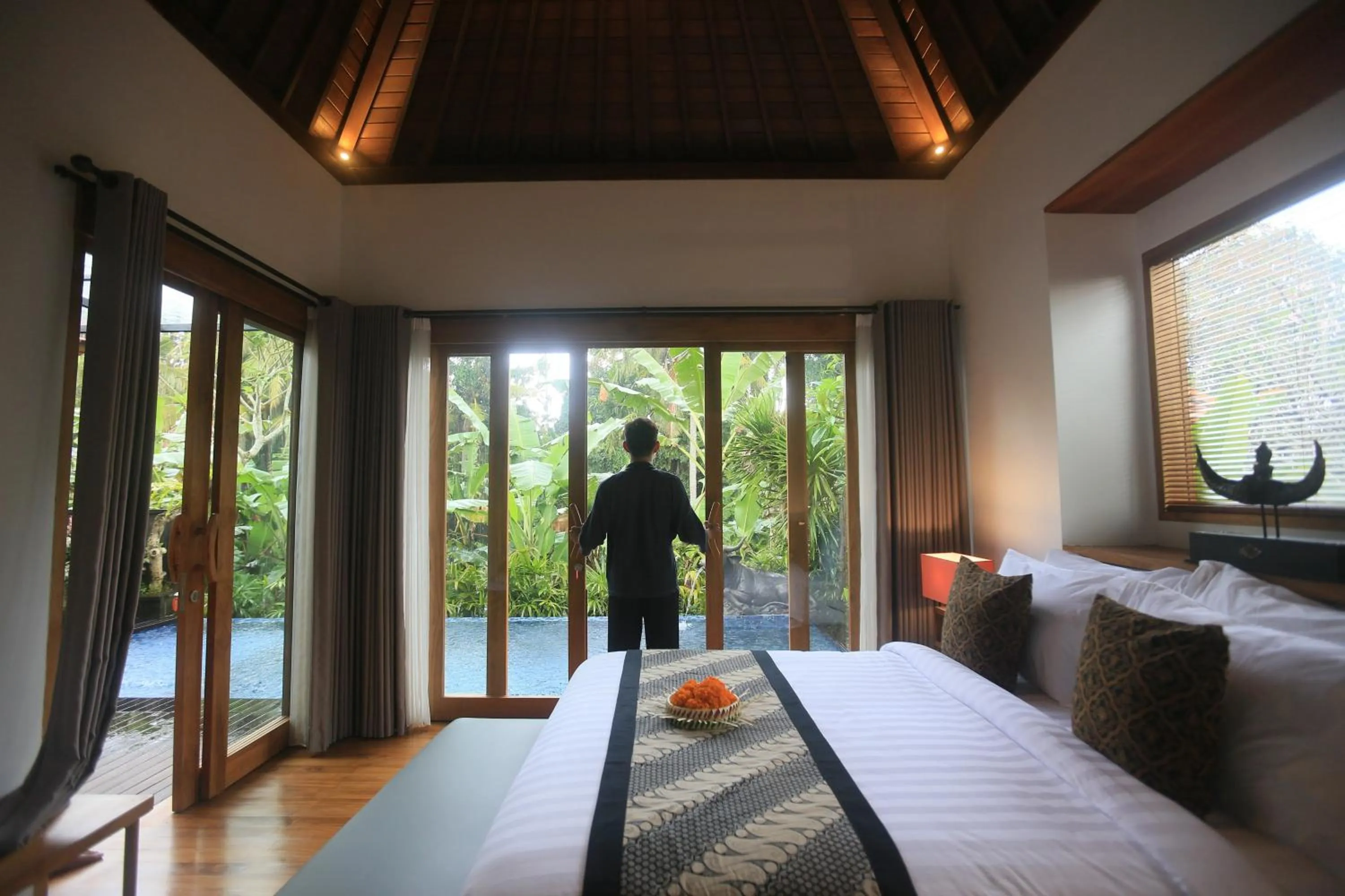 Bed in Ume Sri Villas Ubud