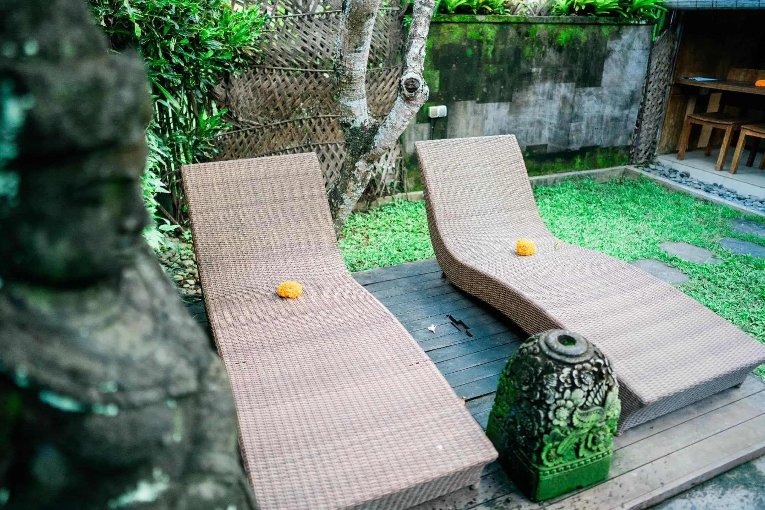 sunbed in Ume Sri Villas Ubud