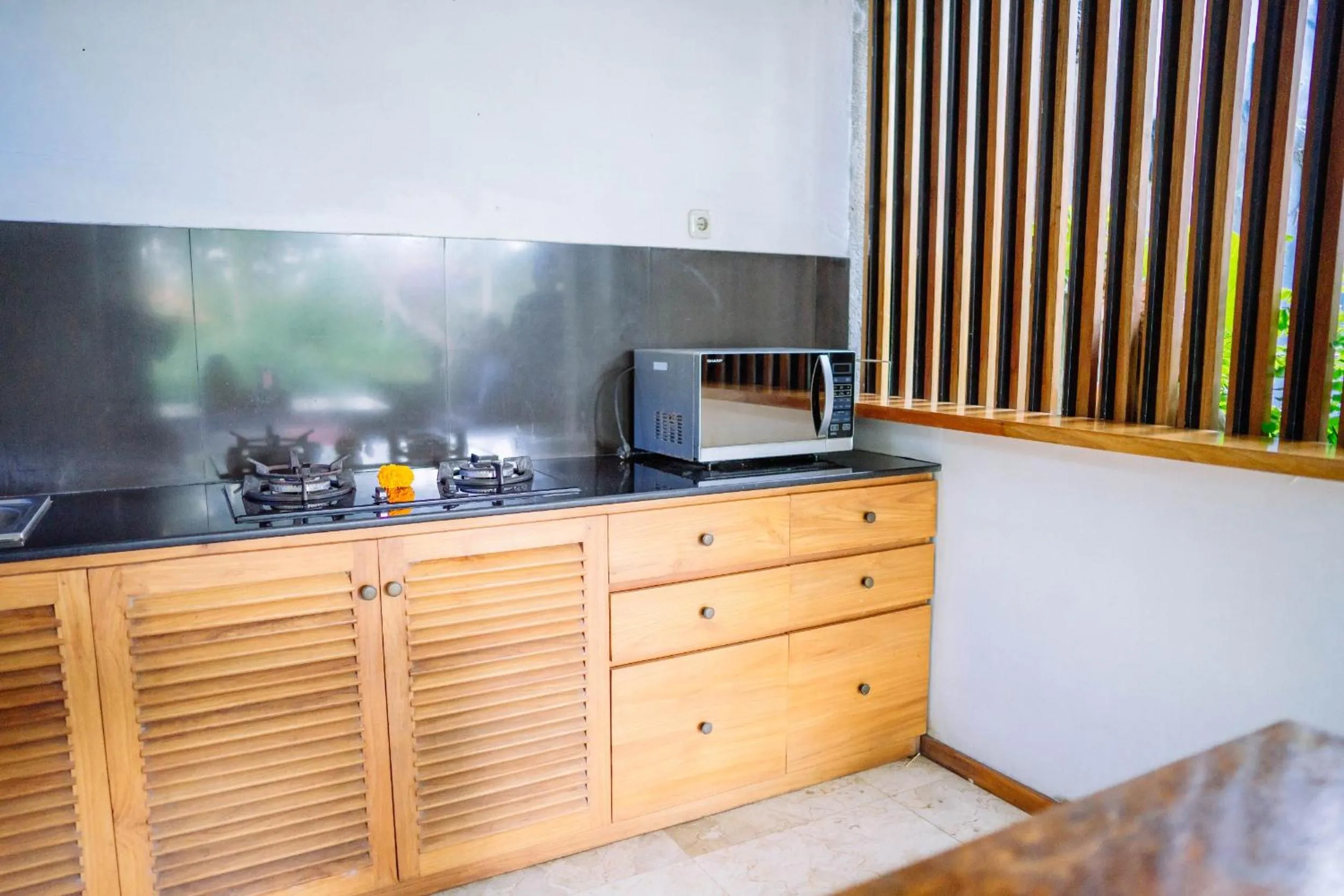 Kitchen or kitchenette in Ume Sri Villas Ubud