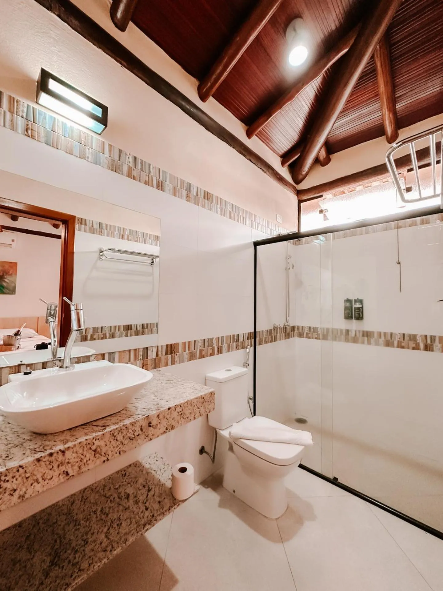 Toilet in Abricó Beach Hotel