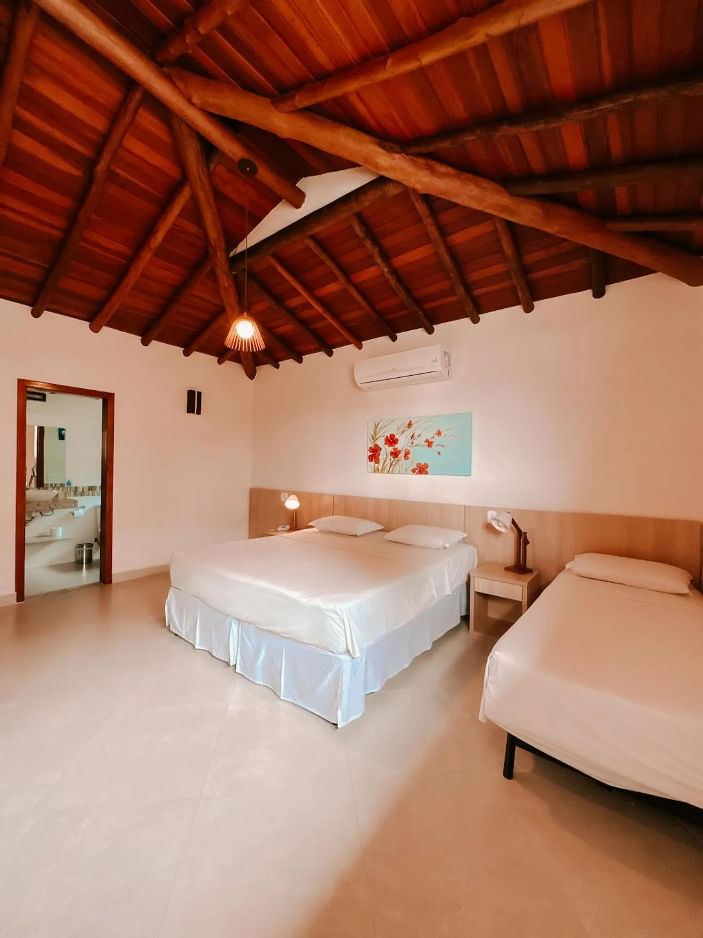 Bed in Abricó Beach Hotel