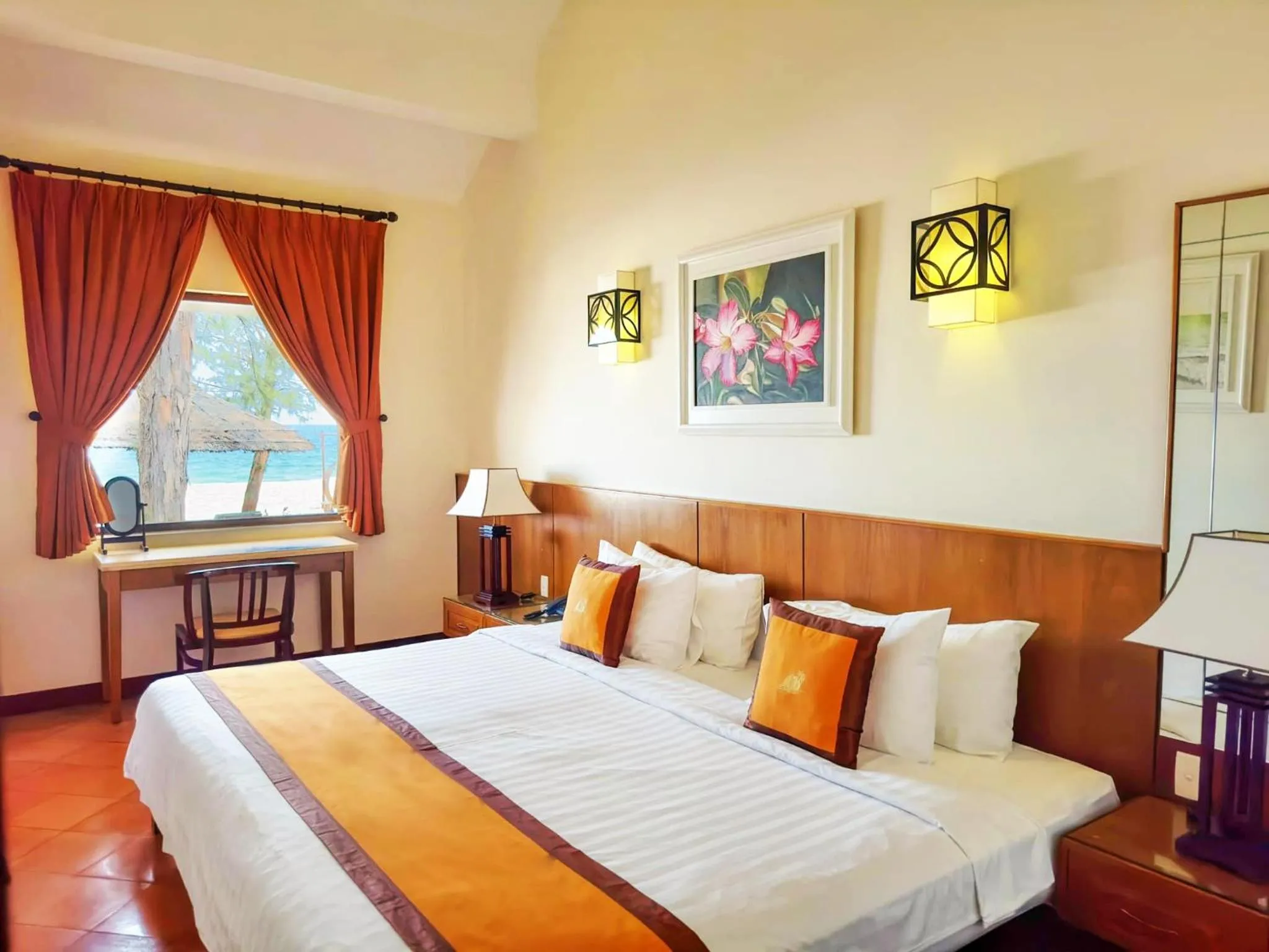 Bed in Phu Hai Beach Resort & Spa Phan Thiet