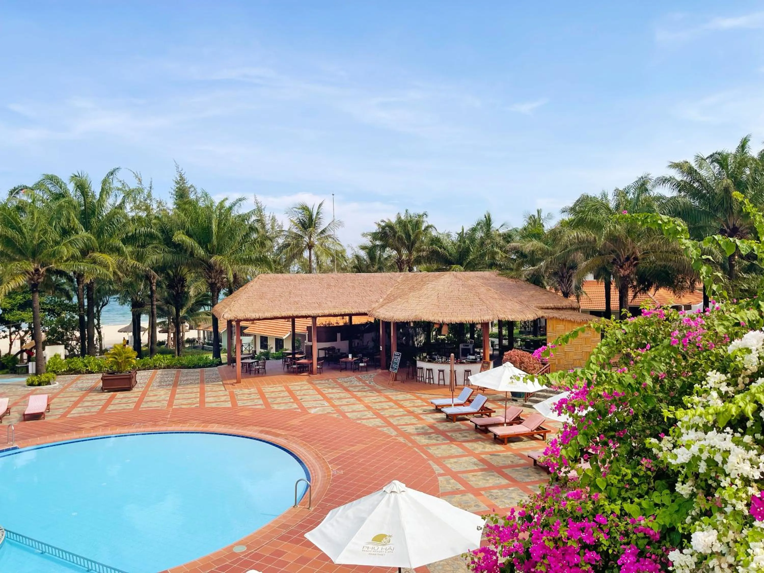 Pool view in Phu Hai Beach Resort & Spa Phan Thiet