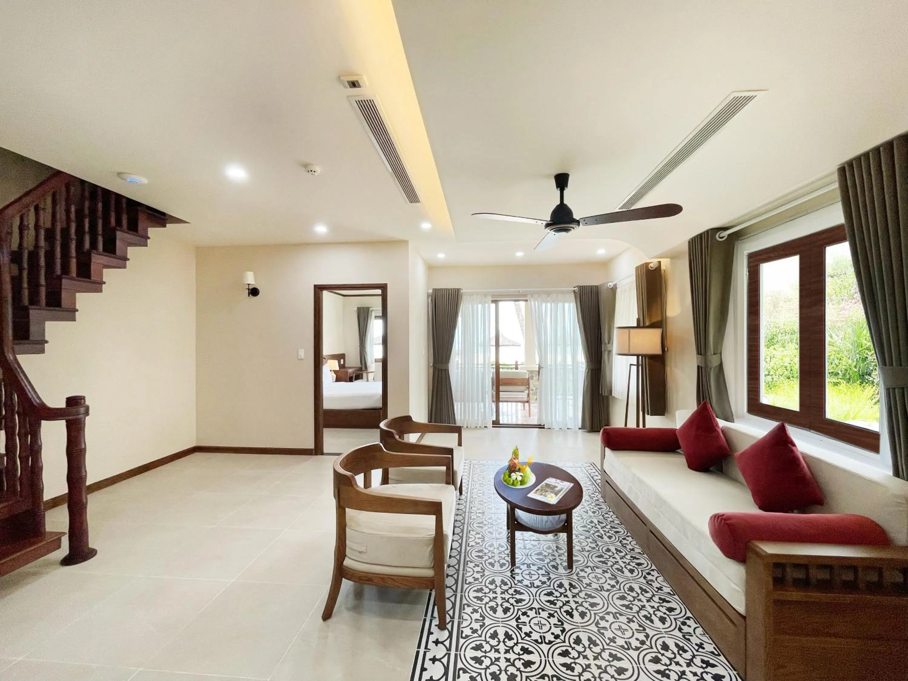 Living room, Bed in Phu Hai Beach Resort & Spa Phan Thiet