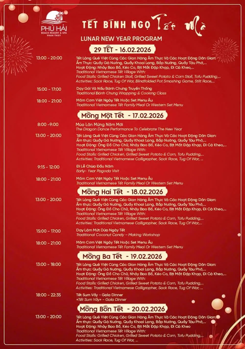 Activities in Phu Hai Beach Resort & Spa Phan Thiet