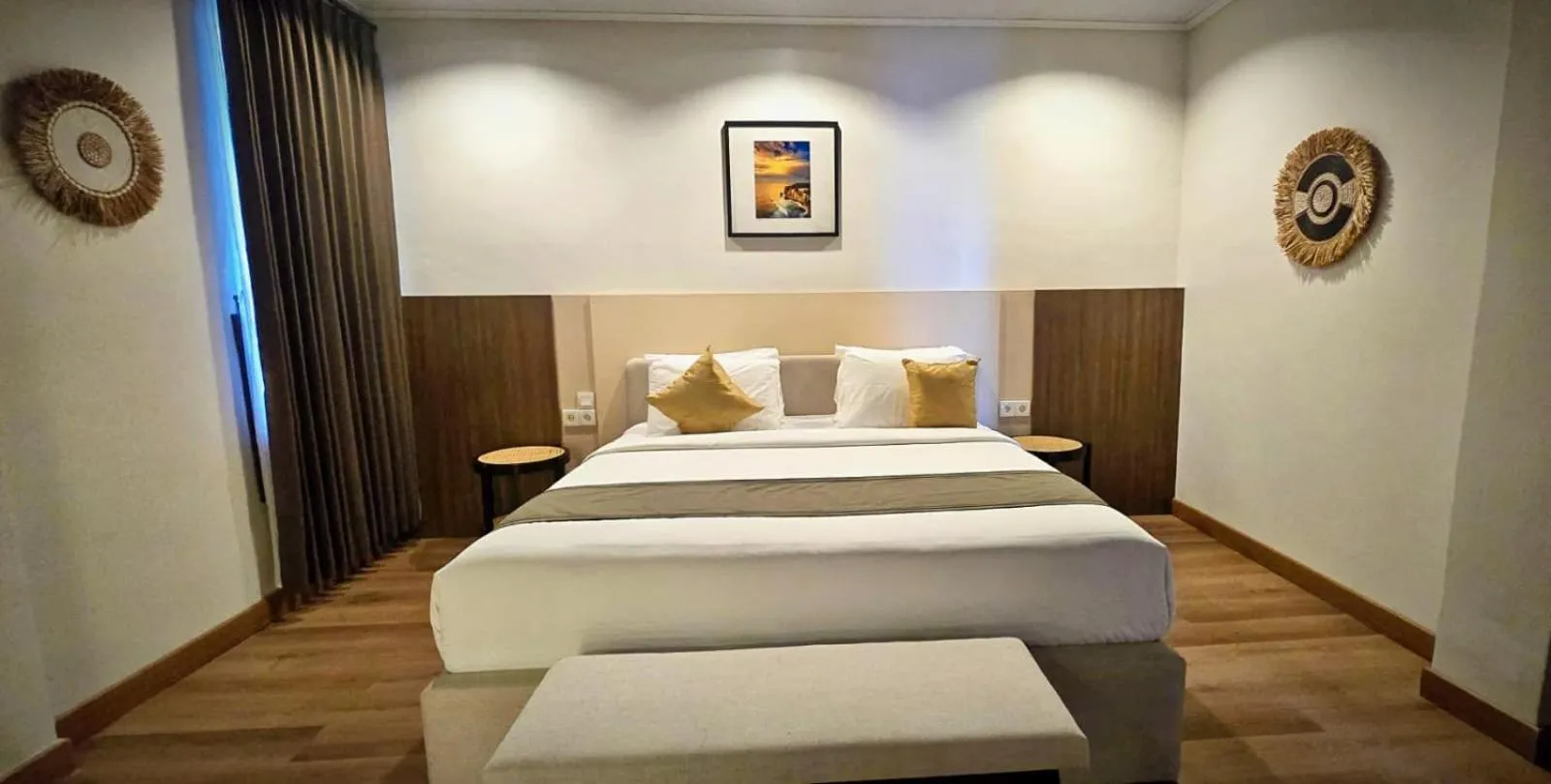 Bed in Stana Puri Gopa Hotel