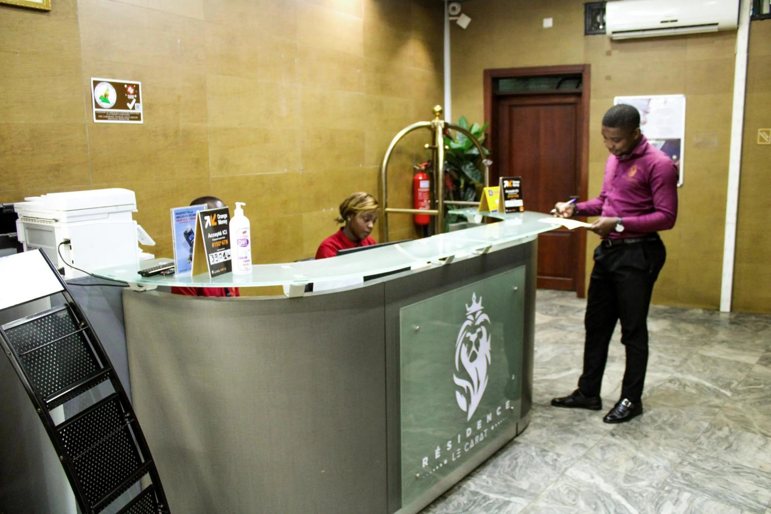 Lobby or reception in Residence Le Carat