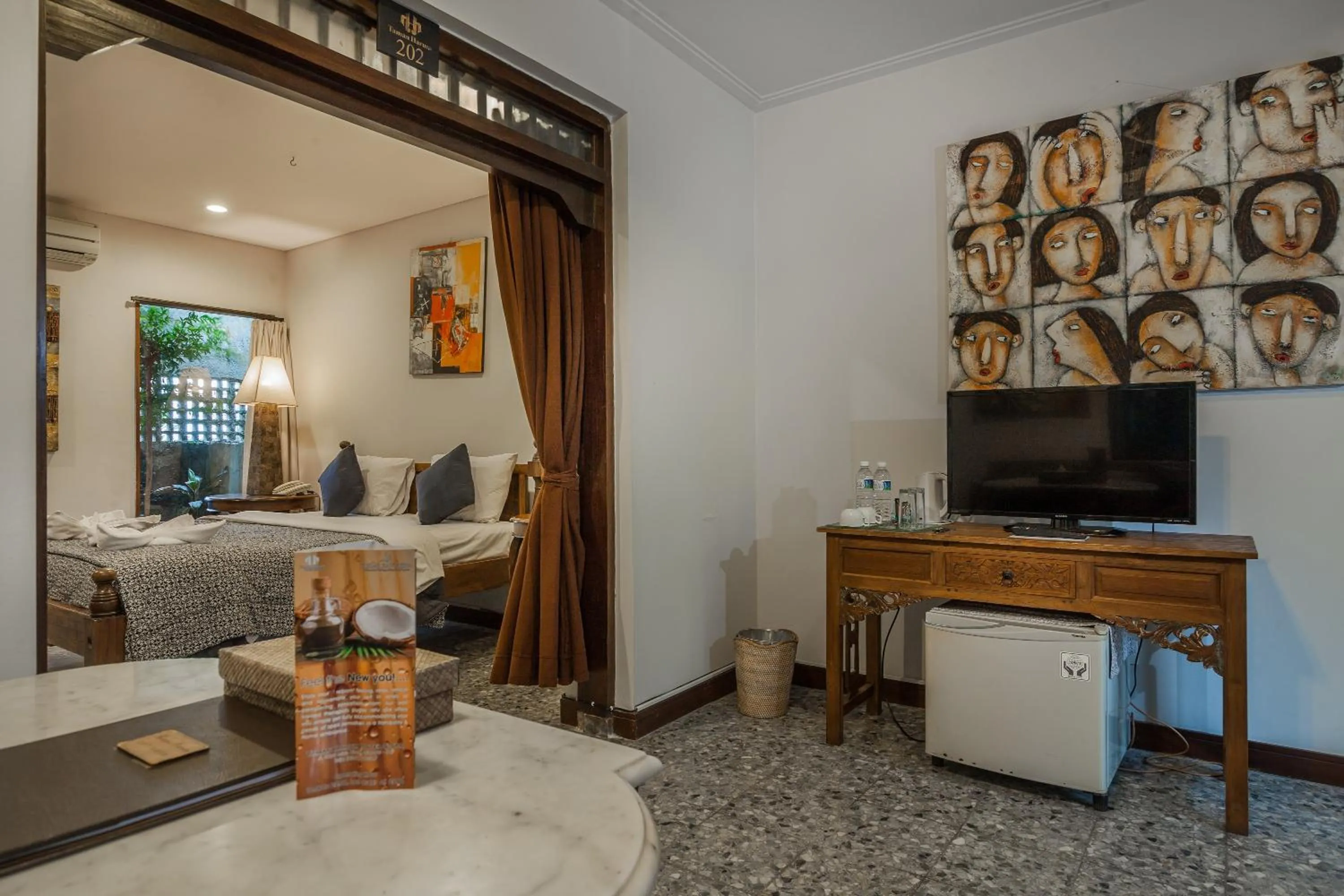 Living room, Bed in Taman Harum Cottages