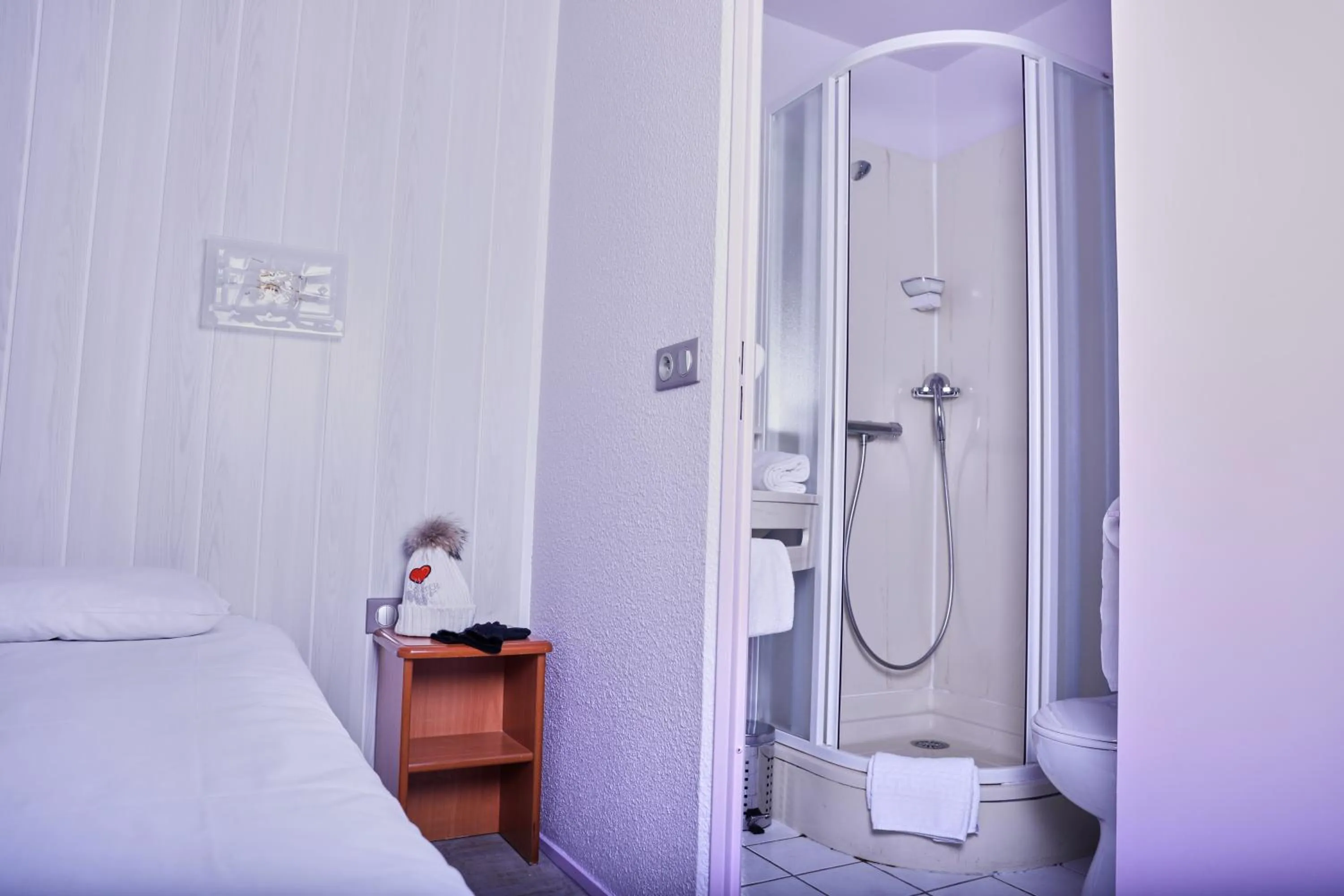 Shower, Bed in Brit Hotel Chambery
