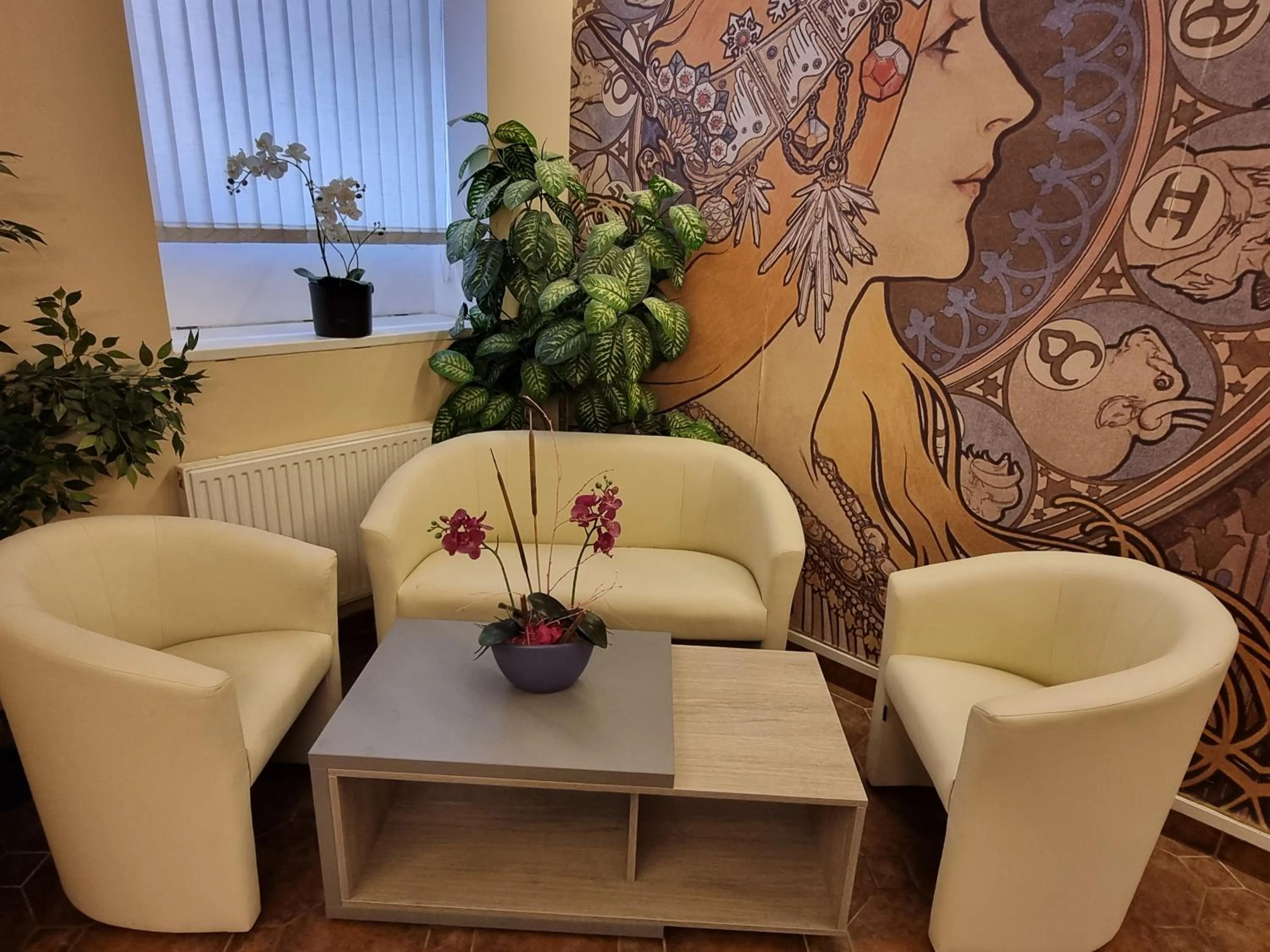 Lobby or reception in Hotel Klara