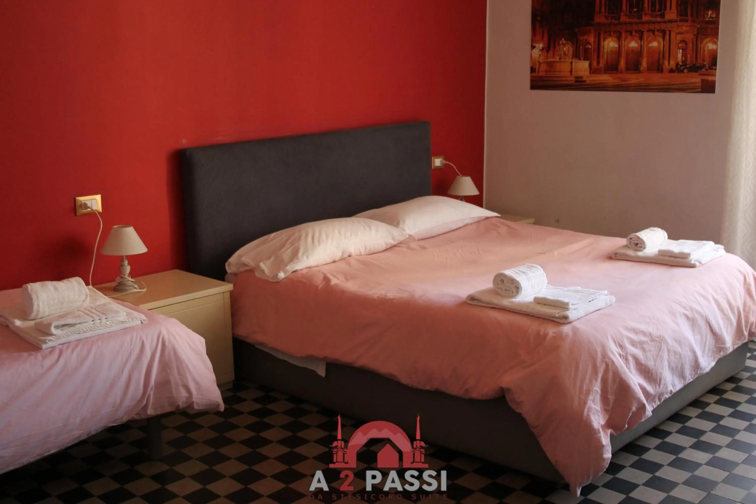 Bed in A 2 Passi da Stesicoro Suite Catania