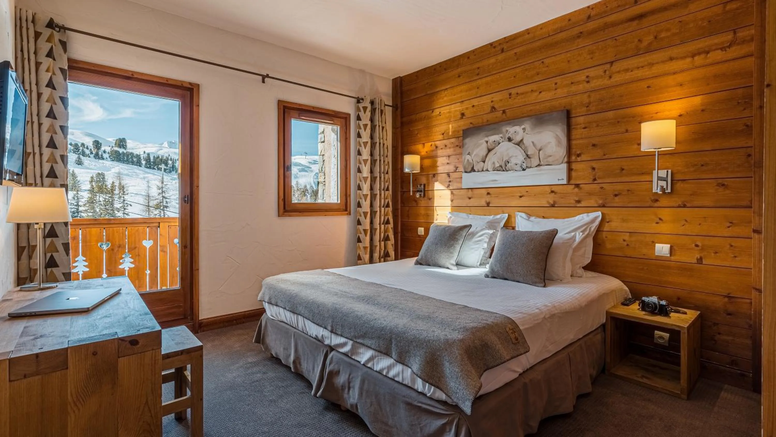 Bed in Hôtel Carlina by Les Etincelles