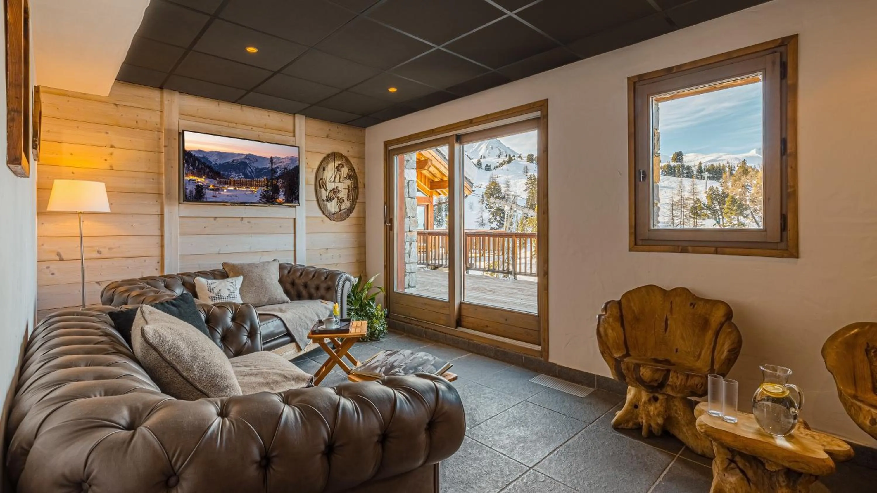 Lounge or bar in Hôtel Carlina by Les Etincelles