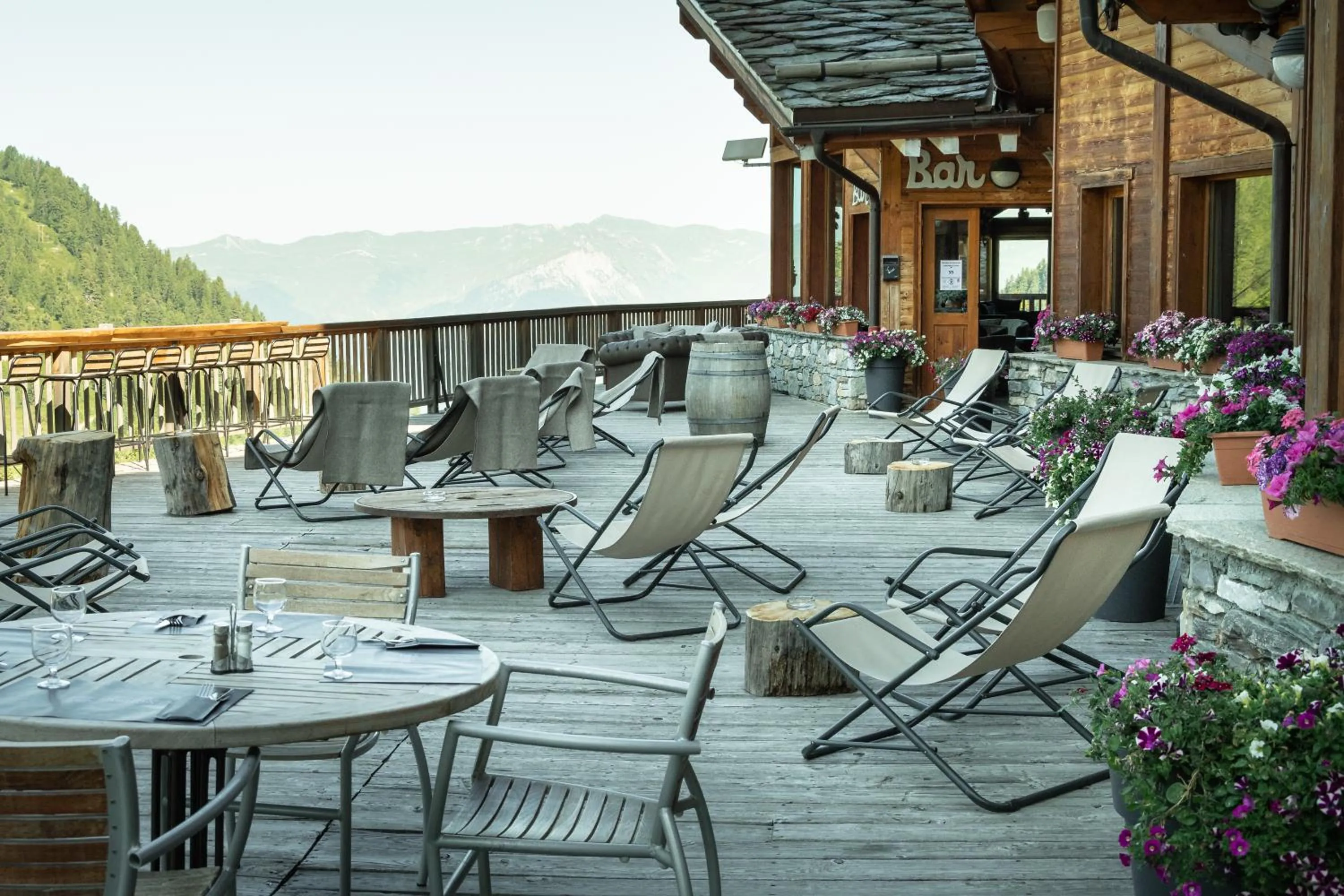 Patio in Hôtel Carlina by Les Etincelles