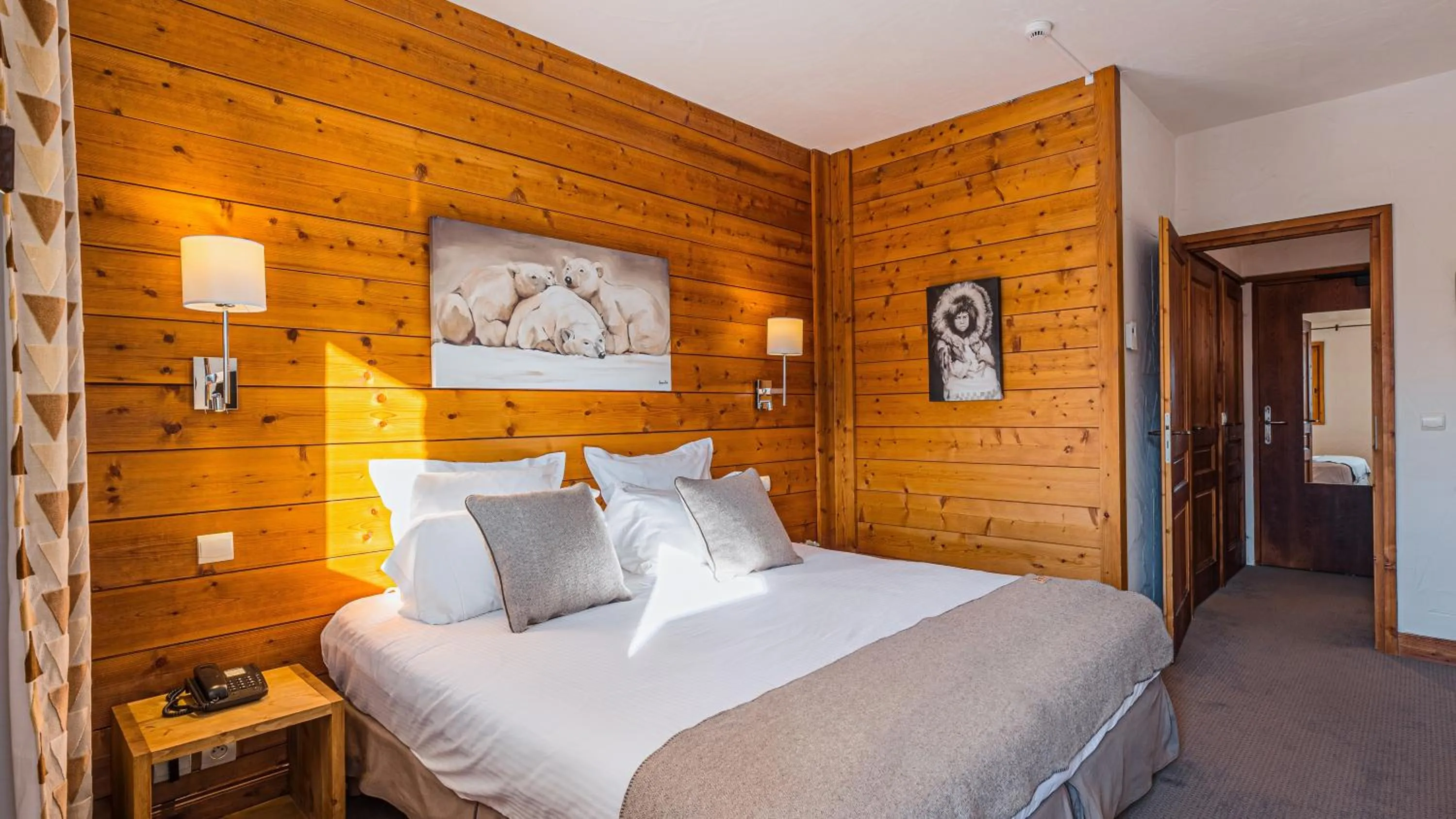 Bed in Hôtel Carlina by Les Etincelles