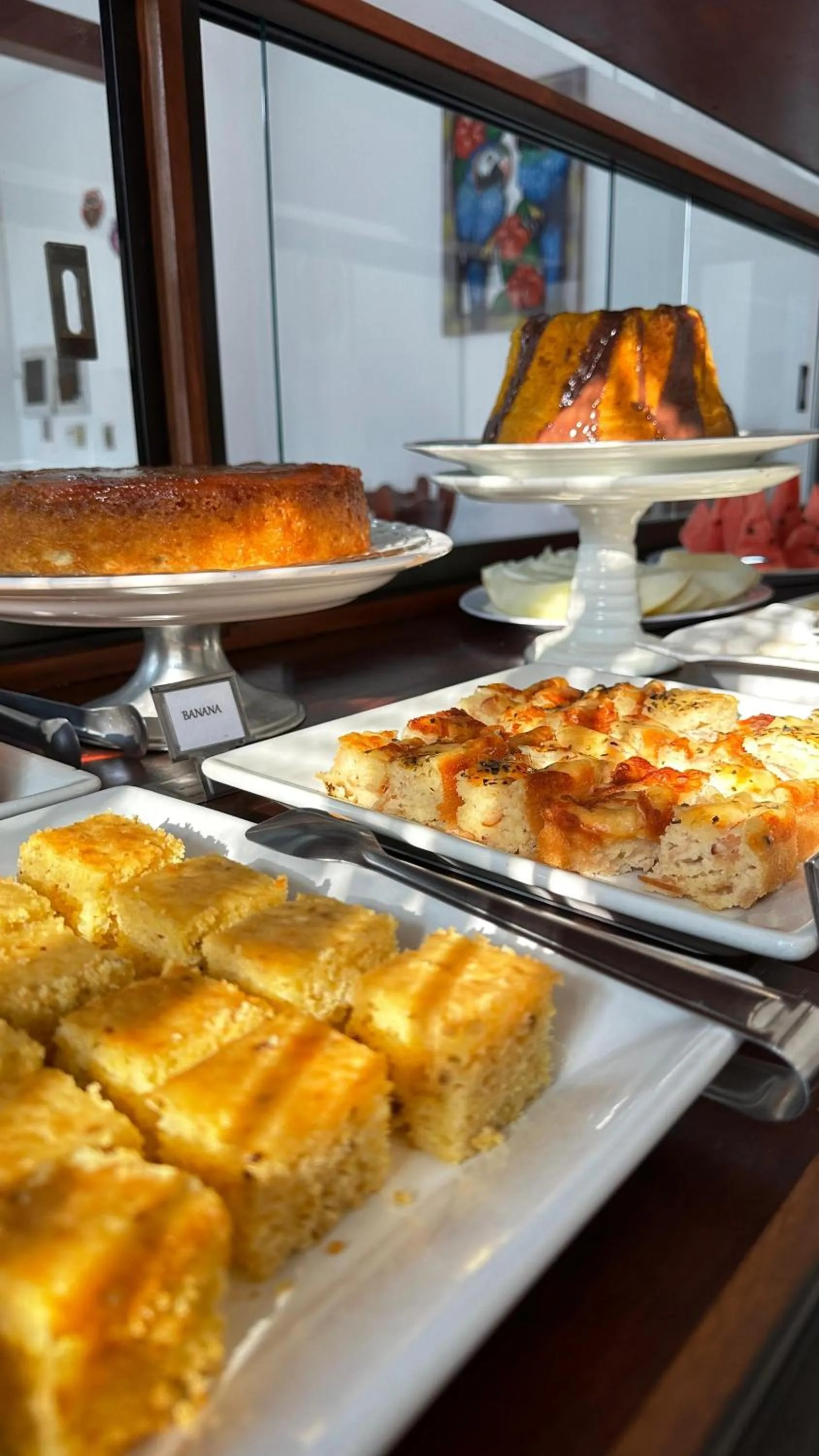 Buffet breakfast in Magnu´s Pousada