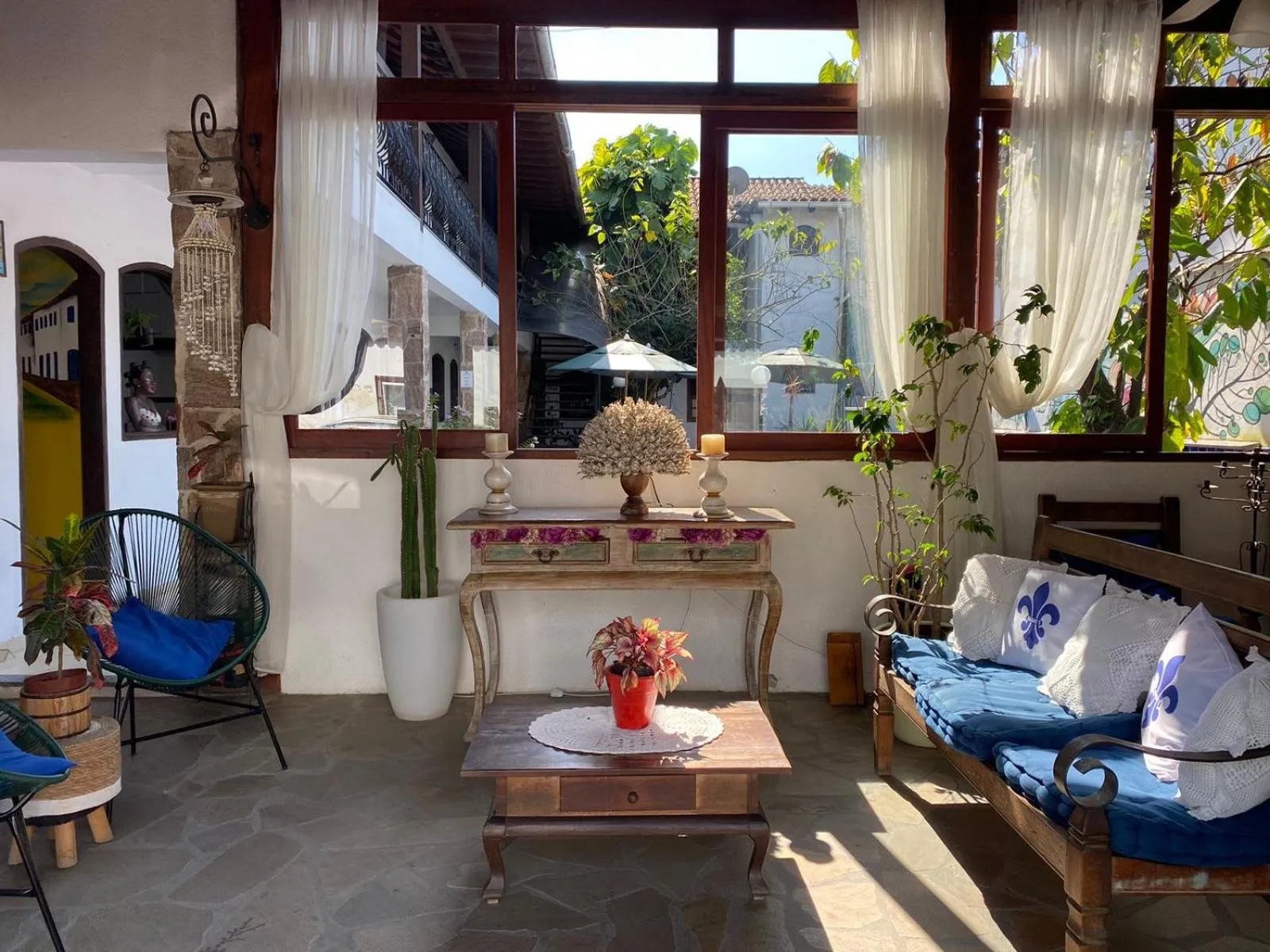 Patio in Magnu´s Pousada