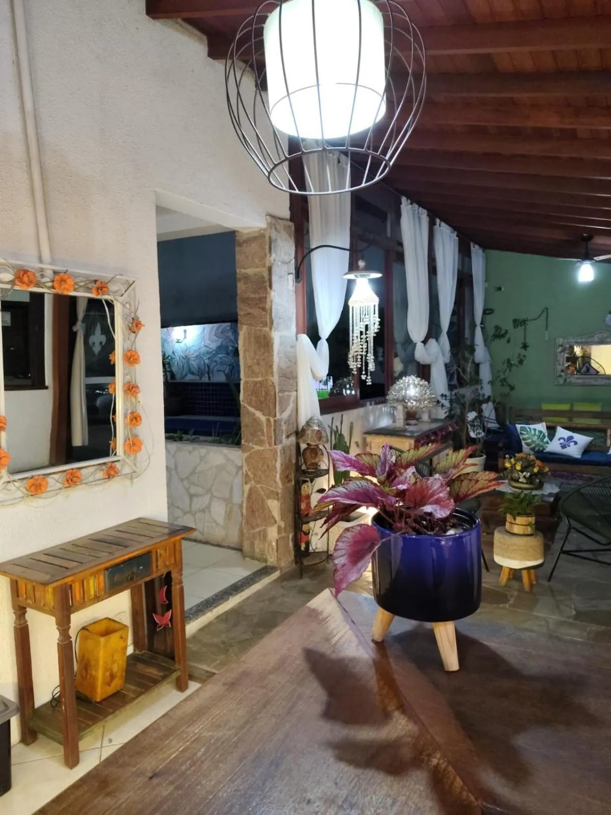 Seating area in Magnu´s Pousada