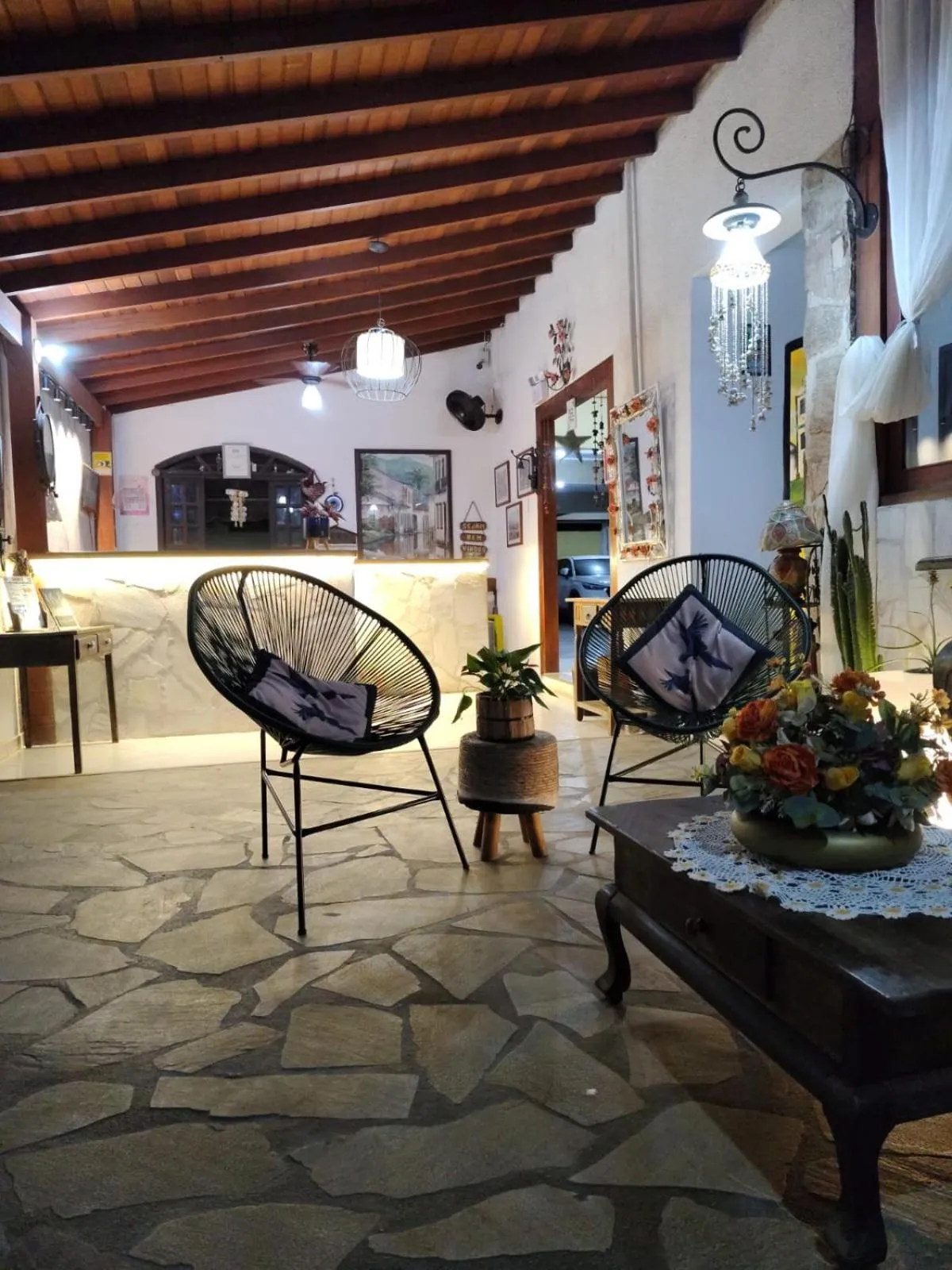 Seating area in Magnu´s Pousada