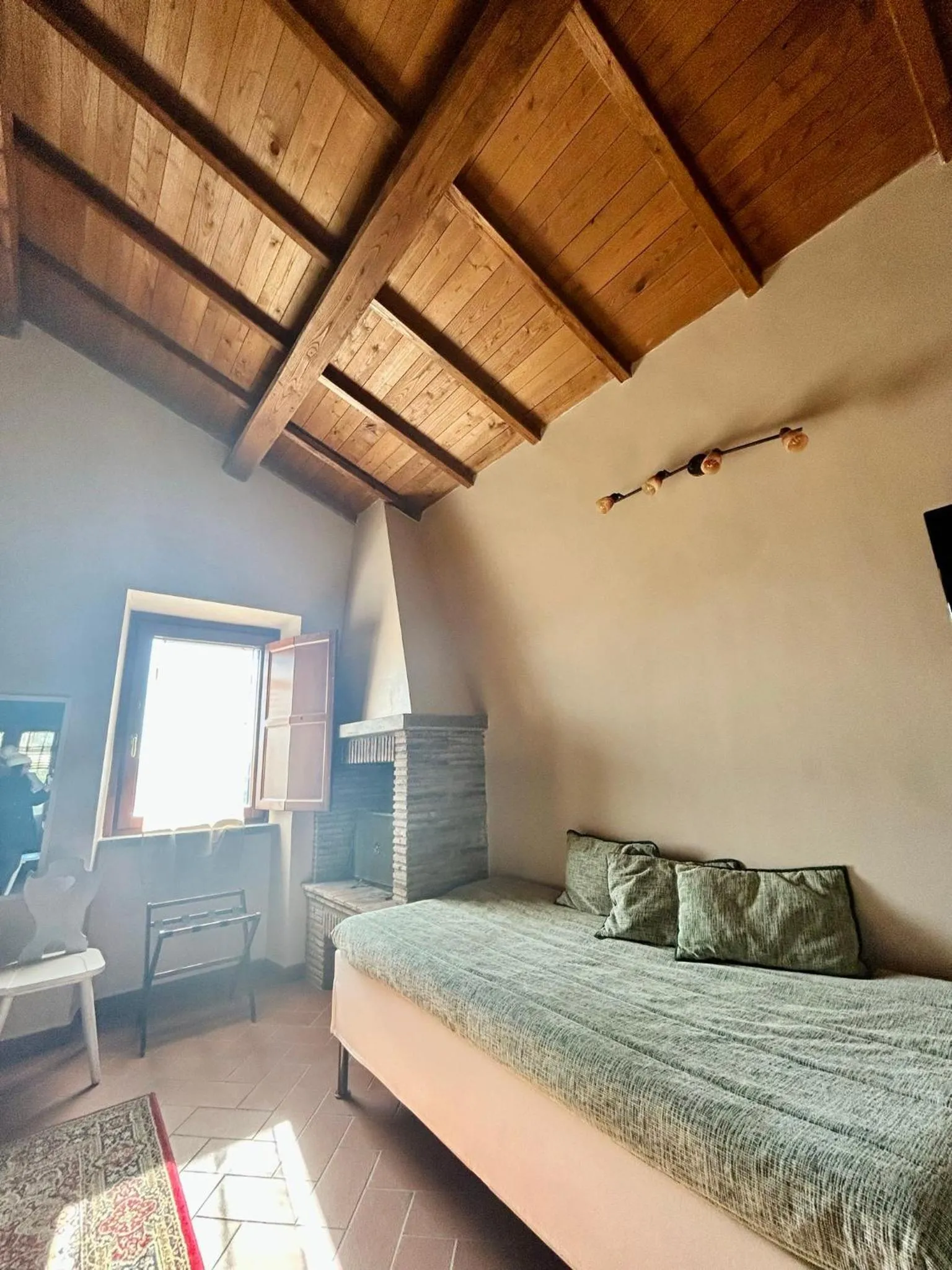 Living room, Bed in Podere La Branda
