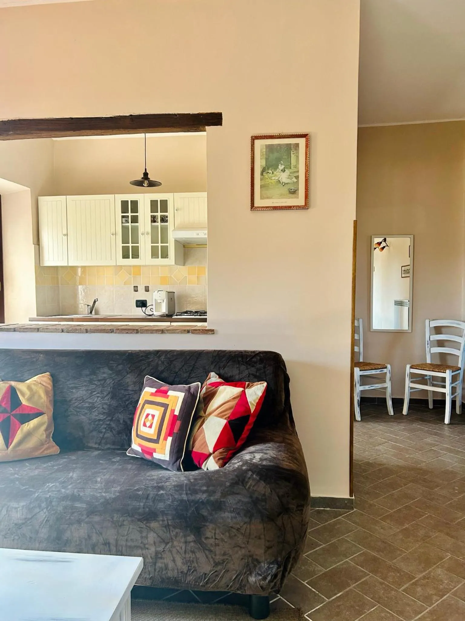 Living room in Podere La Branda
