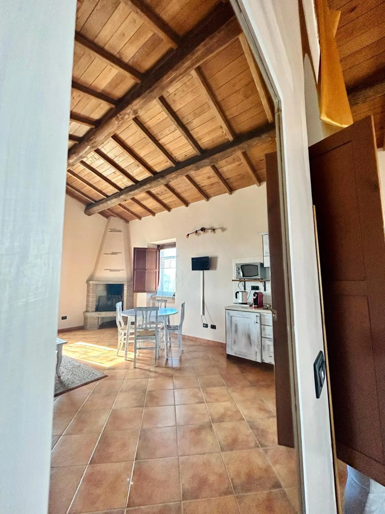 Dining area, Bed in Podere La Branda