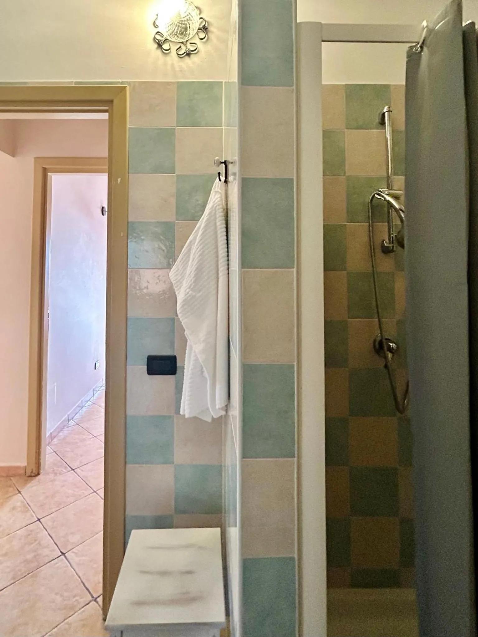 Shower in Podere La Branda