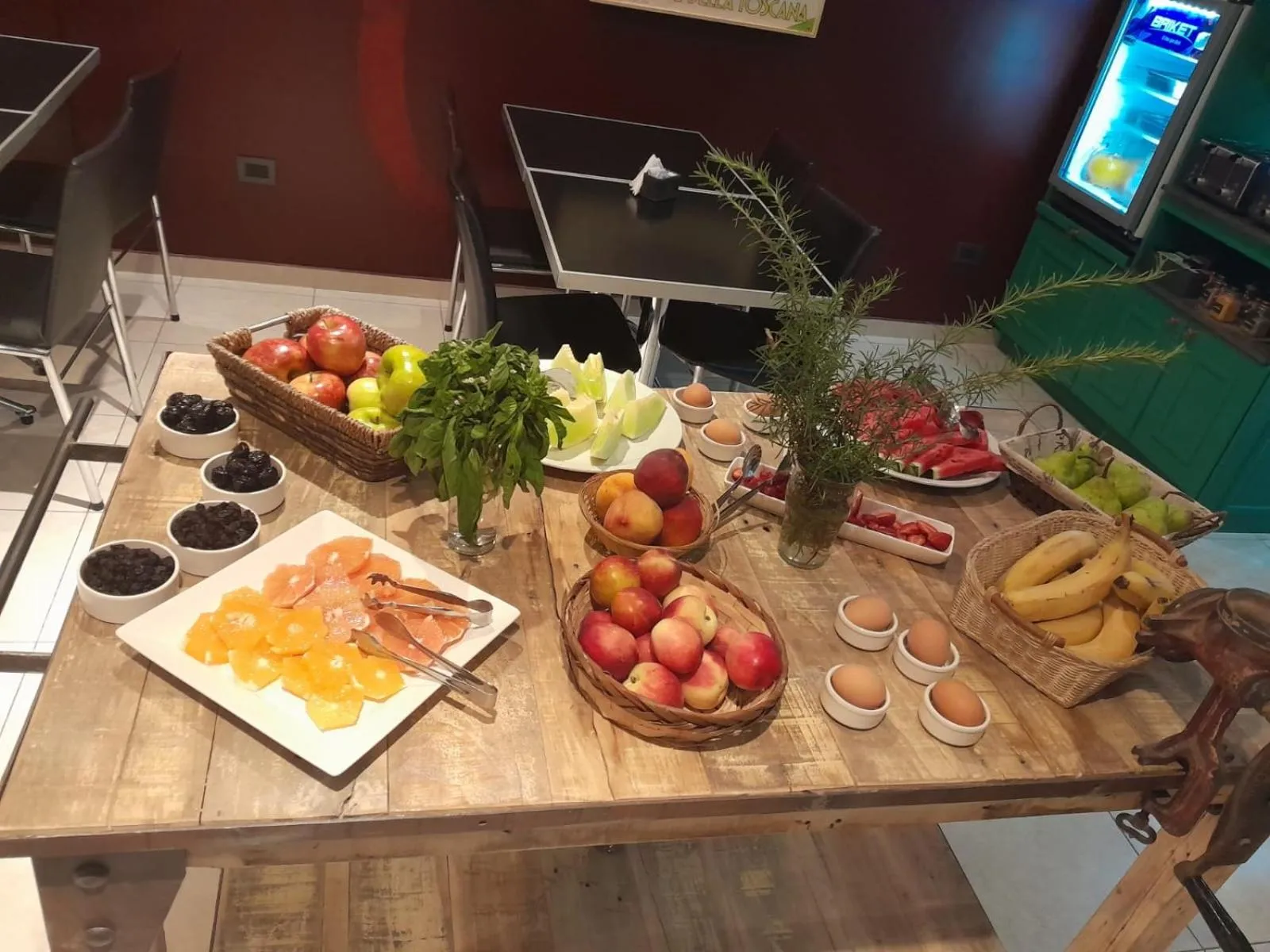 Buffet breakfast in Vecchia Terra Apart Hotel