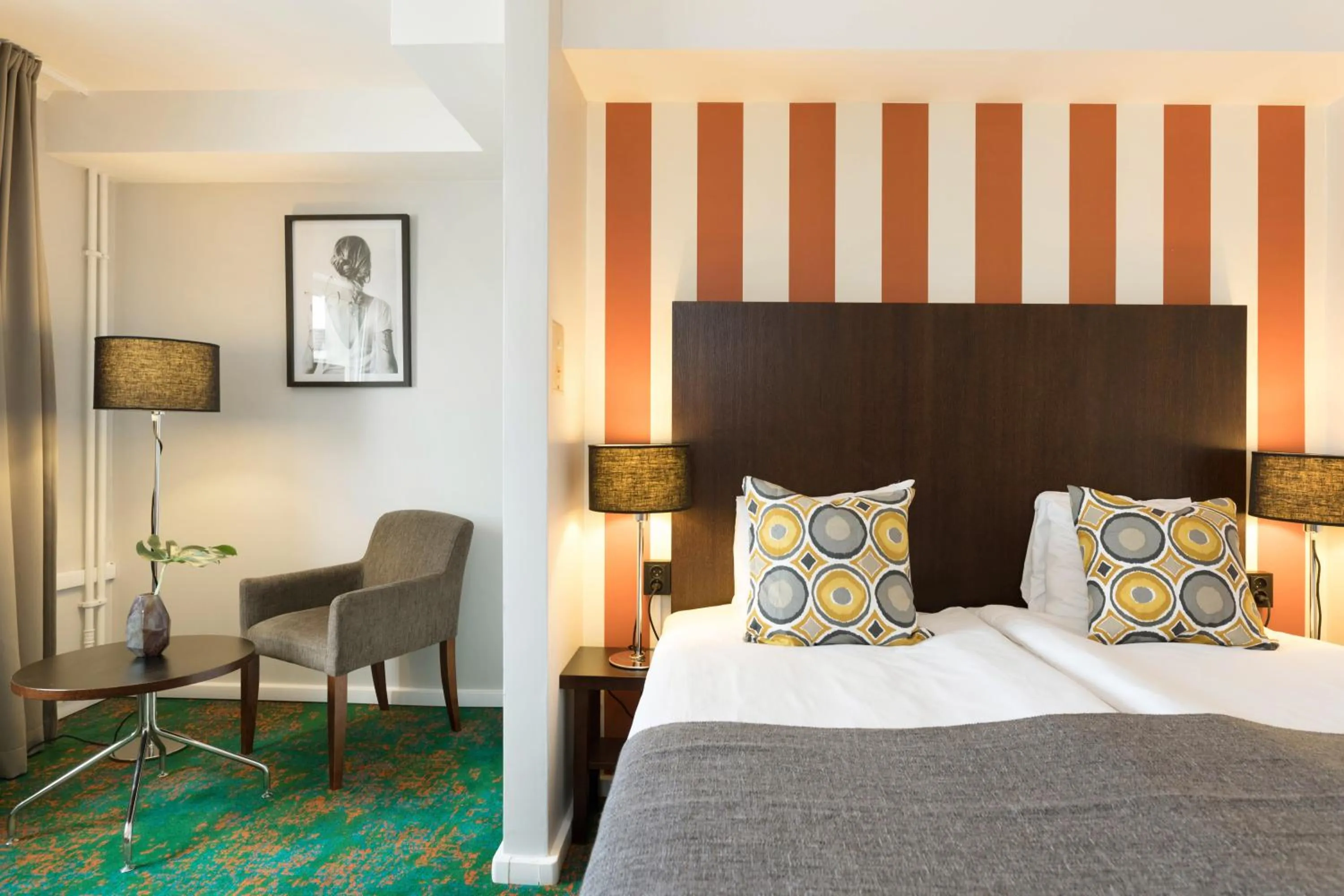 Bed in ProfilHotels Hotel Garden