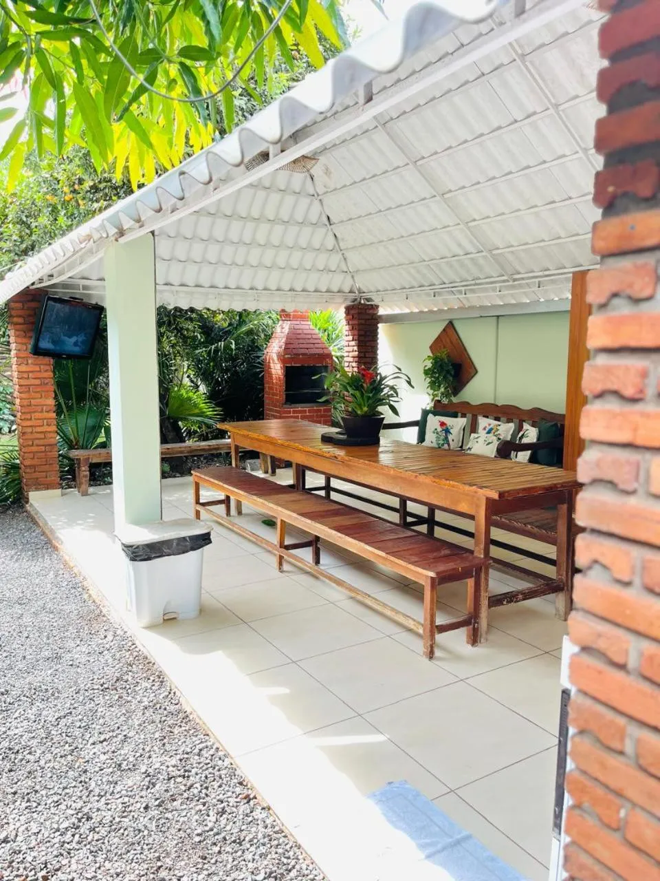 Kitchen or kitchenette in Pousada São Jorge