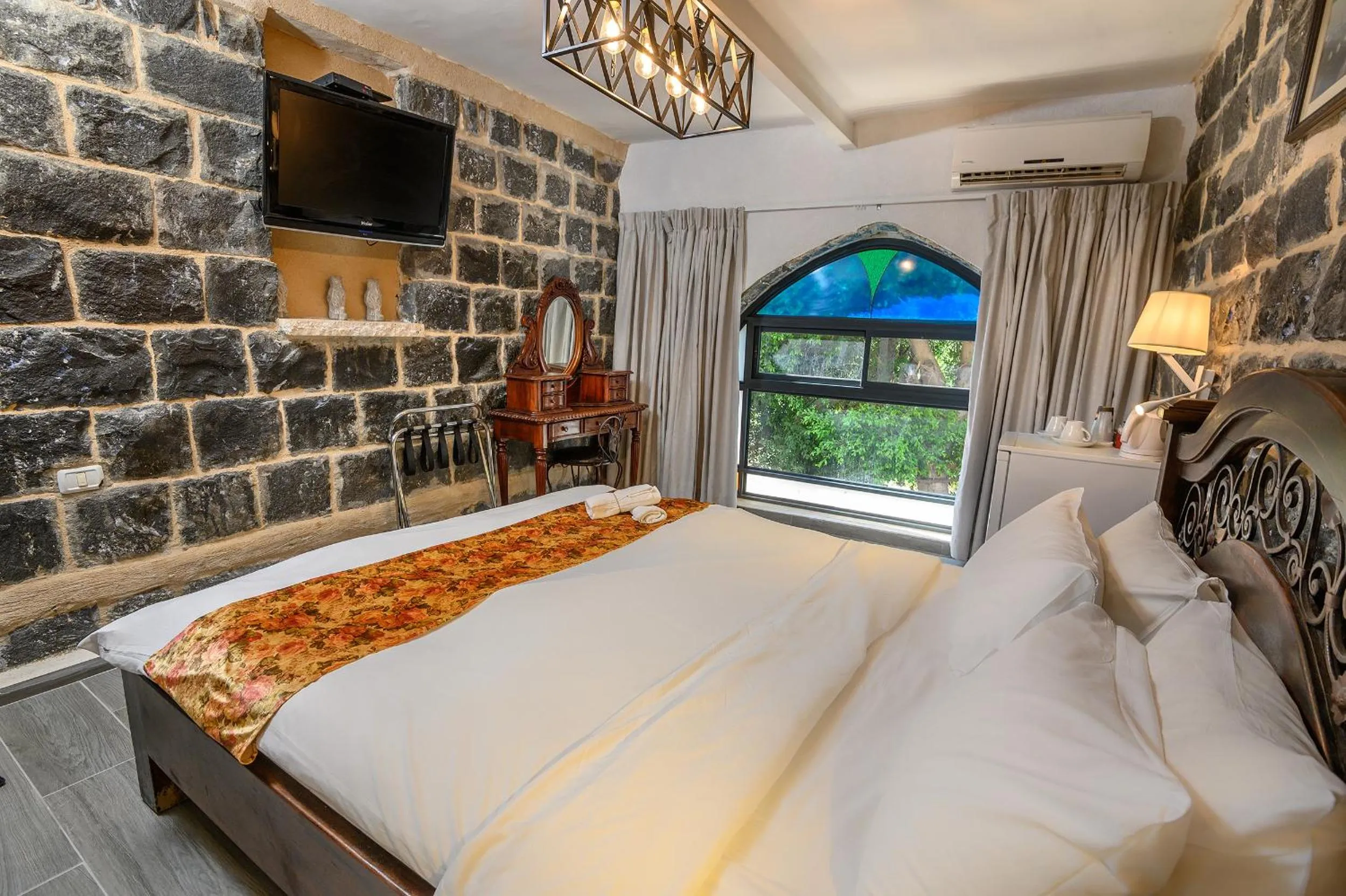 Bed in Shirat Hayam Boutique Hotel