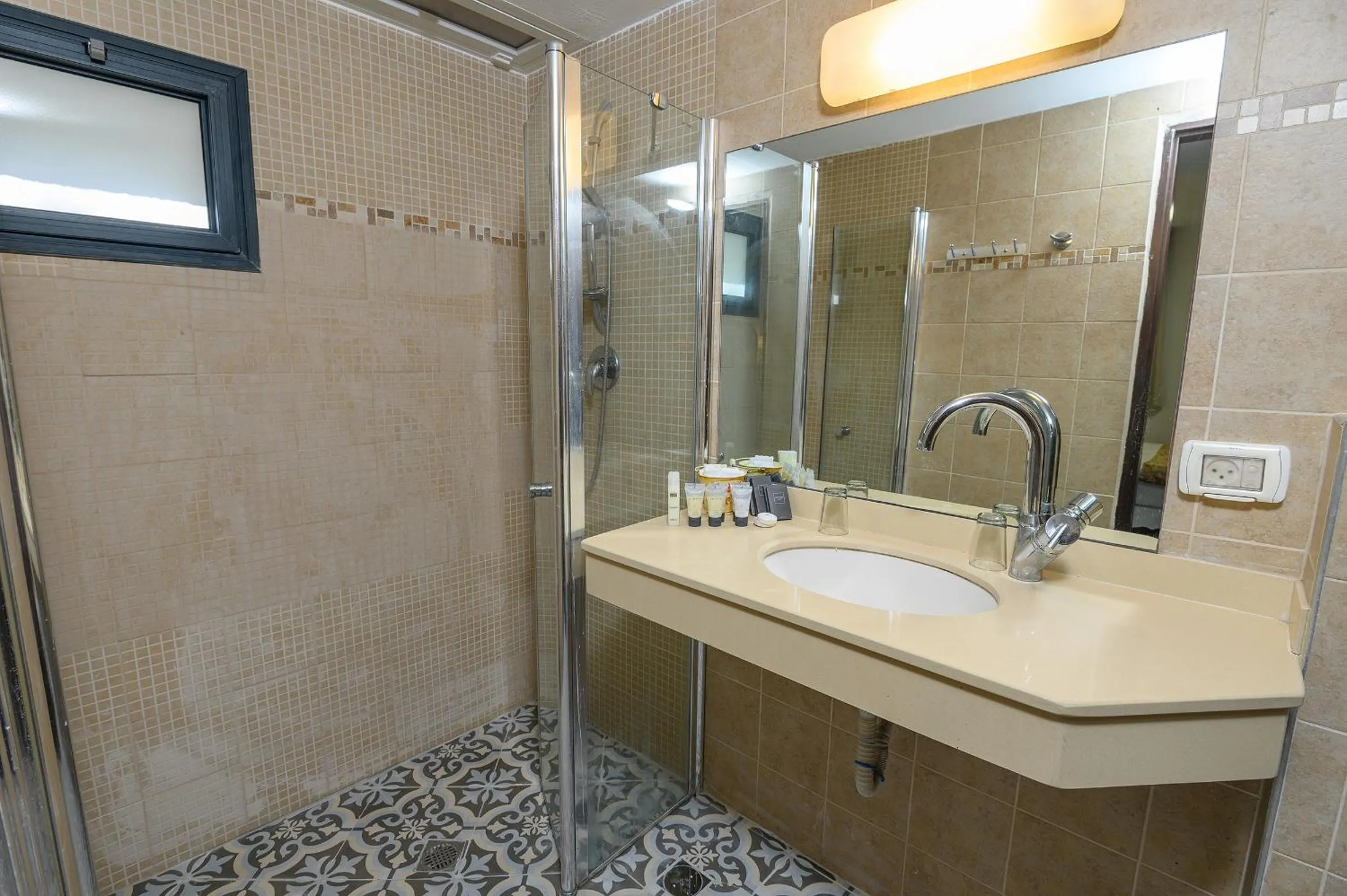 Shower in Shirat Hayam Boutique Hotel